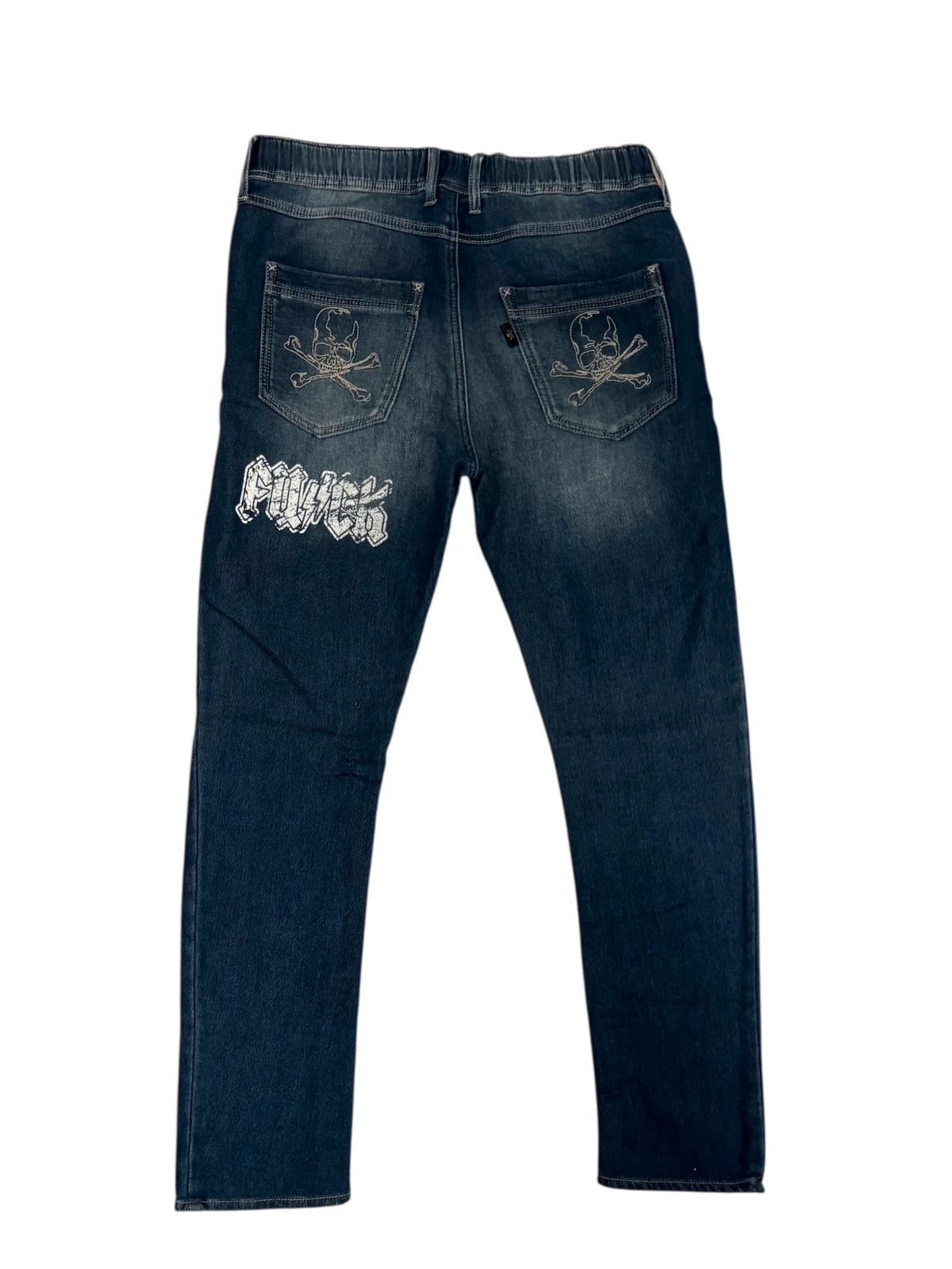 Roen Japanese Brand blue jean style sweatpants Size US 33 - 2 Thumbnail