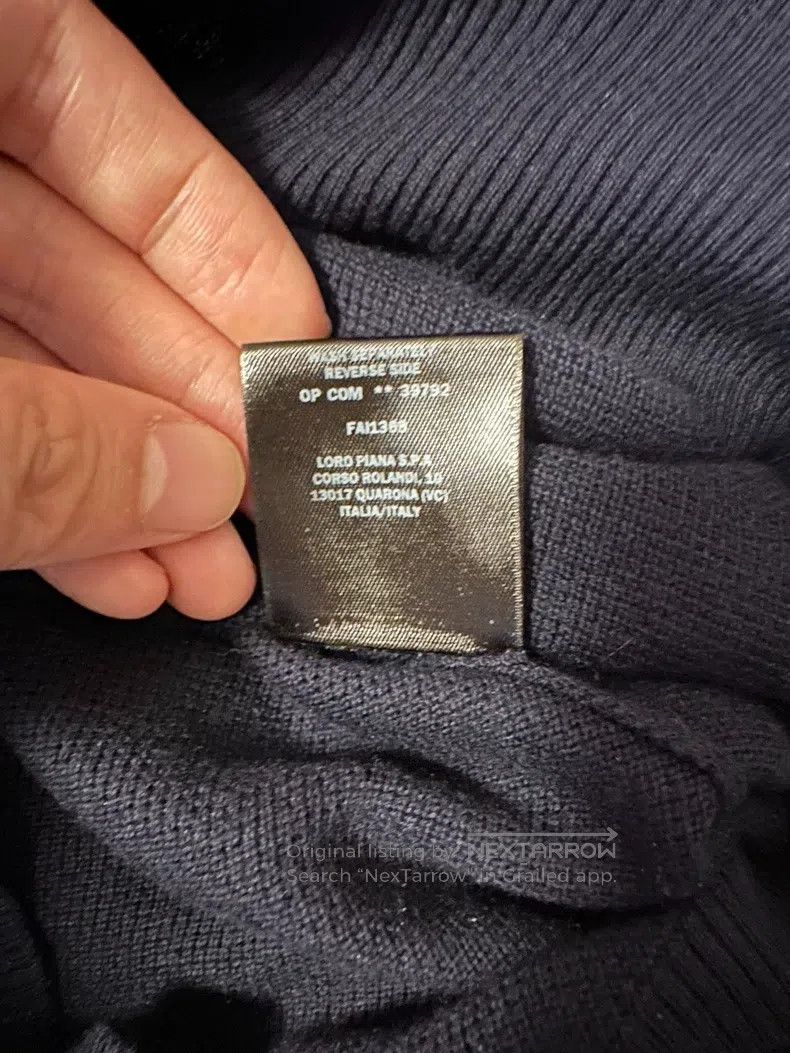 Loro Piana Loro Piana Deep navy blue cashmere and silk blend sweater Size US M / EU 48-50 / 2 - 6 Thumbnail