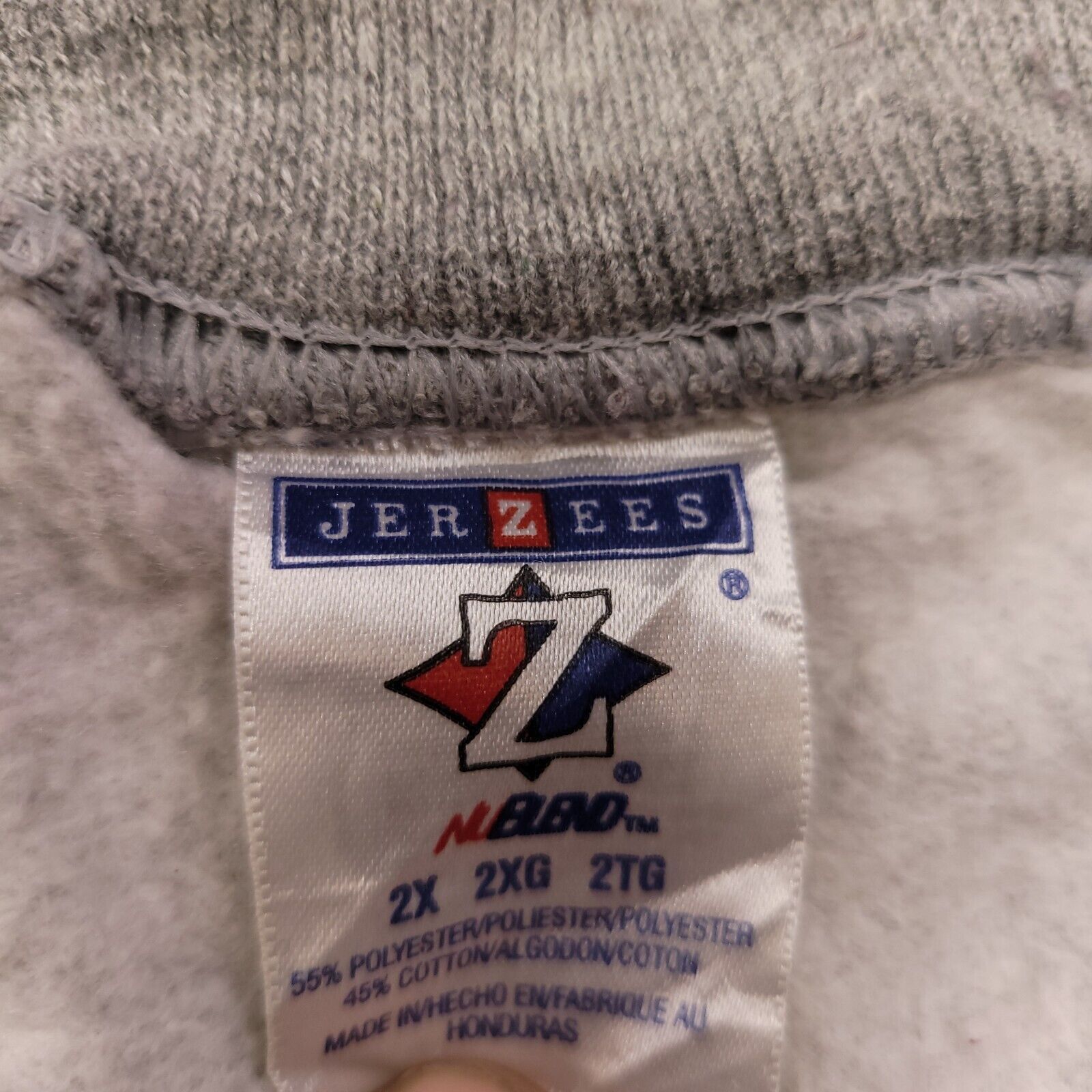 Jerzees The Buck Stops Here Sweatshirt Mens Size 2XL Gray Jerzees Size US XXL / EU 58 / 5 - 3 Thumbnail
