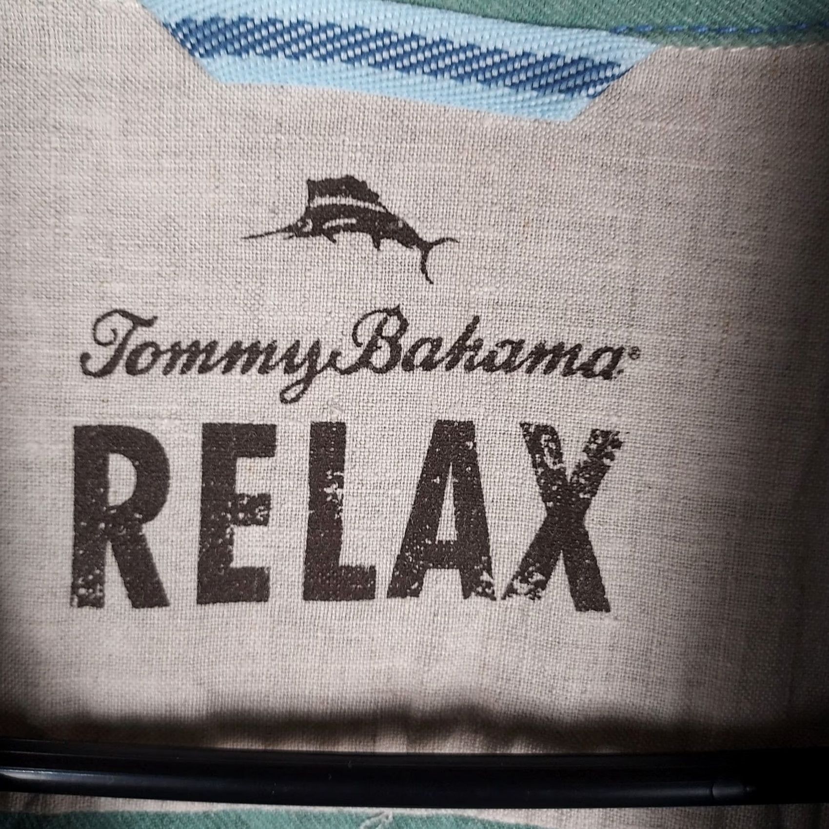 Tommy Bahama Tommy Bahama Relax Button-Up Shirt XL Green Cotton Long Sleeve with Pockets Men Size US XL / EU 56 / 4 - 5 Thumbnail
