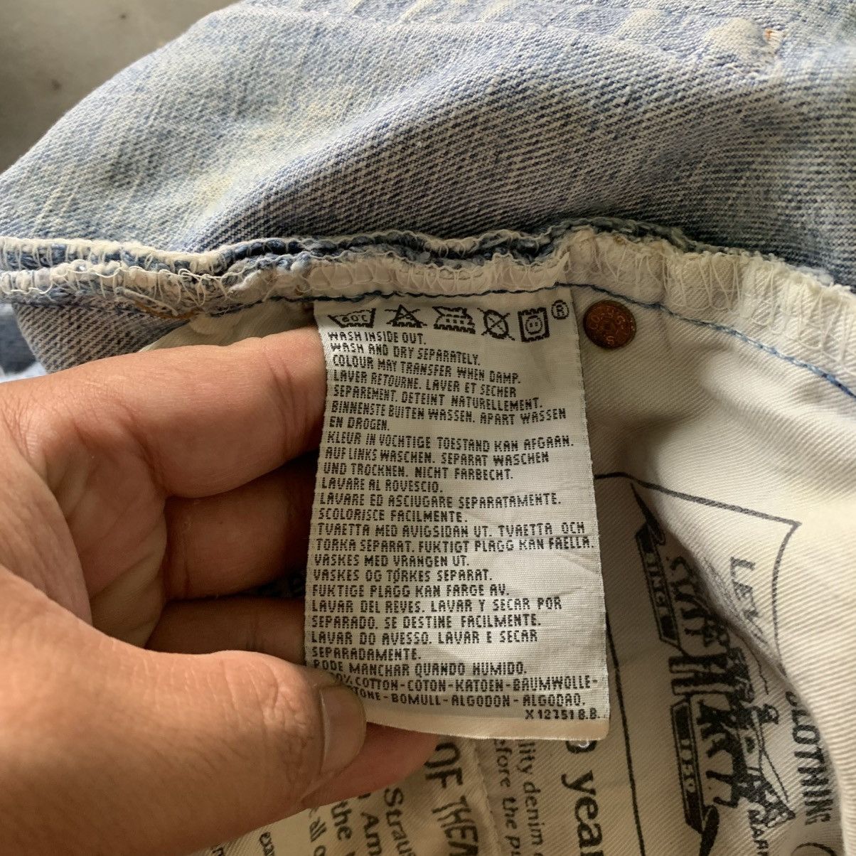 Levi's Vintage 90’s Levis 534 Distressed Jeans Size US 30 / EU 46 - 12 Thumbnail