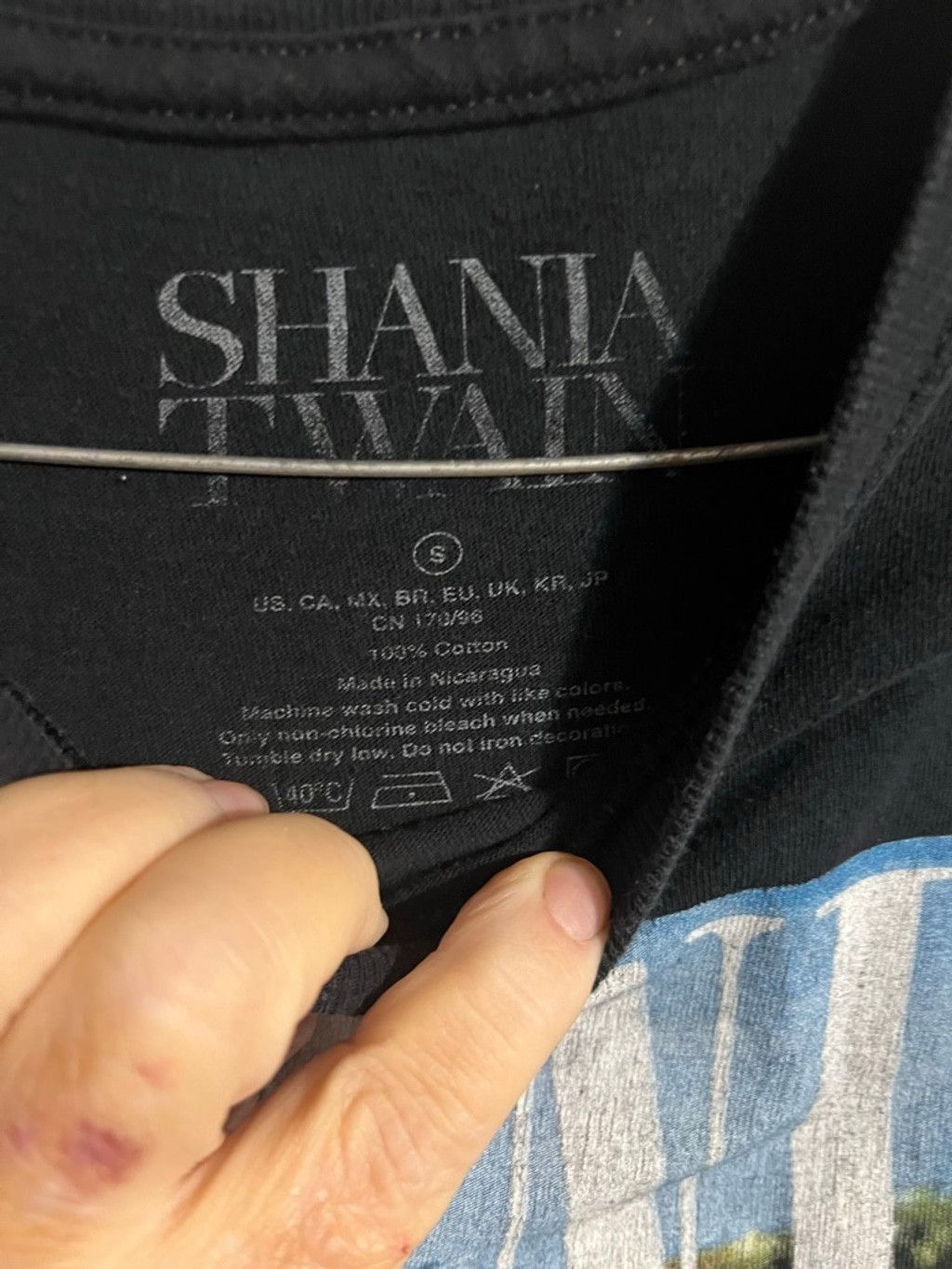 Other Women's Shania Twain Short Sleeve Tee S Black Blue Size S / US 4 / IT 40 - 3 Thumbnail