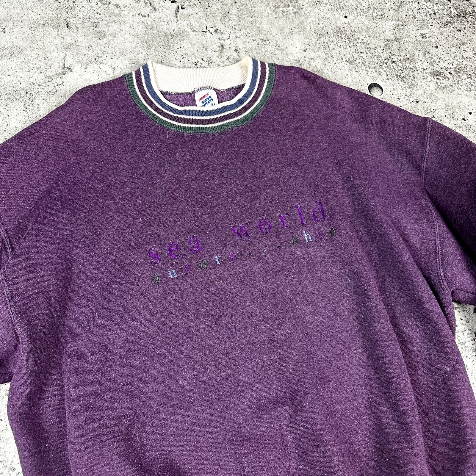 Jerzees Vintage Seaworld Sweatshirt Aurora Ohio Size XL 90s Size US XL / EU 56 / 4 - 2 Thumbnail