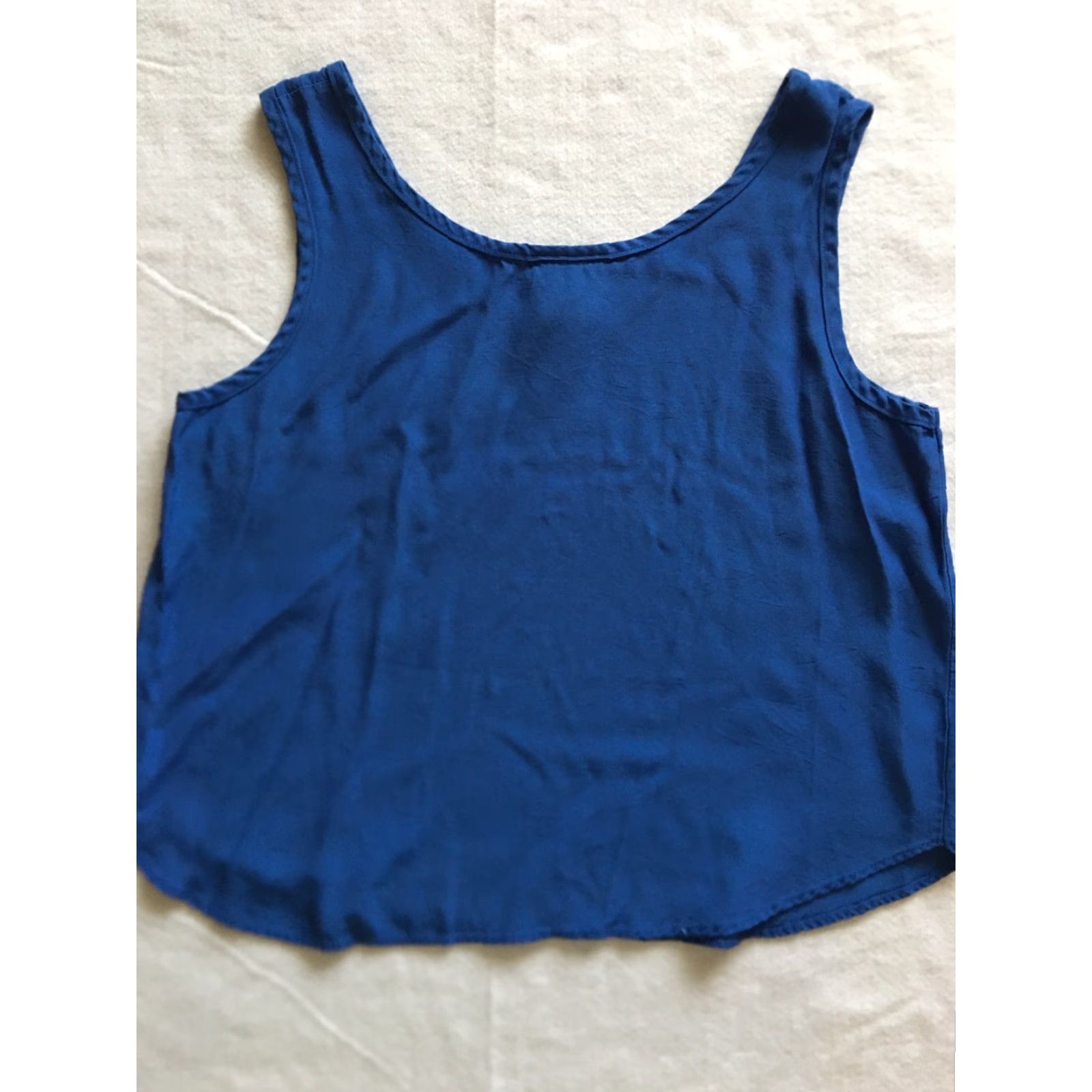 Vintage Anxiety Blue Tank Top Juniors Large Sleeveless Glitter Party/Cocktail Sleeveless Shirt Women Boys Girls Mens Size L / US 10 / IT 46 - 5 Thumbnail
