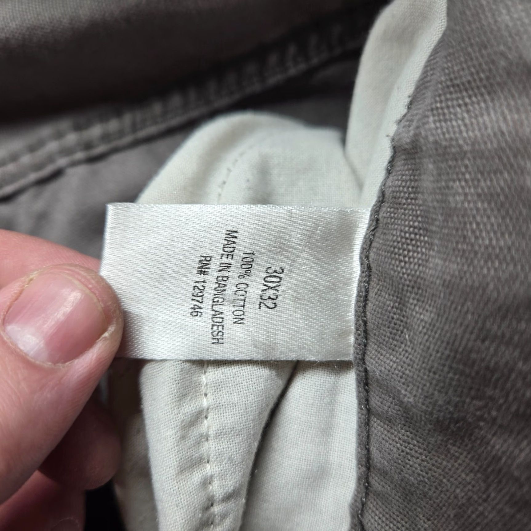 The Mountain Blue Mountain Pants Carpenter Straight 30x32 Mens Gray Cotton 5-Pocket Belt Loops Regular Classic Casual Utility Fall Spring Summer Winter Size US 30 / EU 46 - 4 Thumbnail
