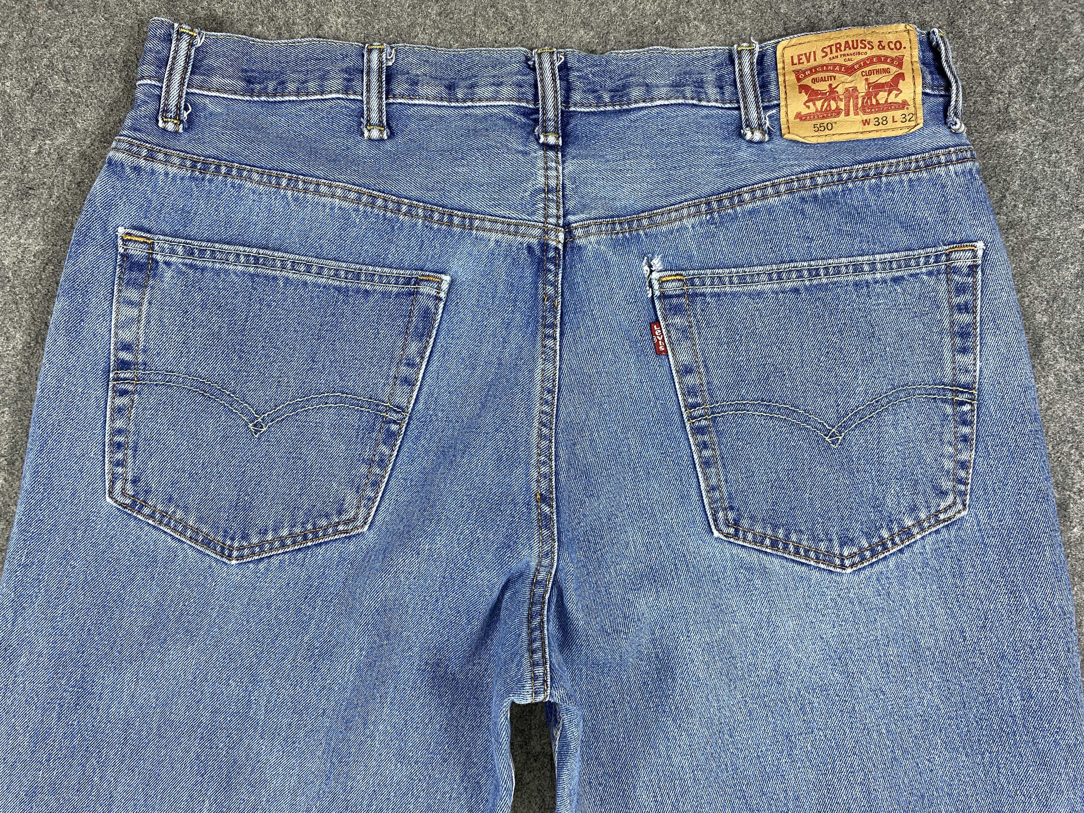 Levi's Blue Levi's 550 Jeans 38x30.5 Denim -JN1488 Size US 34 / EU 50 - 4 Thumbnail