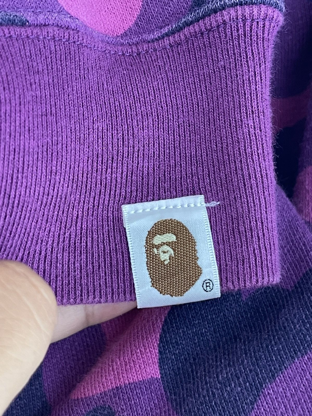 Bape Bape Purple Camo Sta Full Zip Hoodie Newjeans Fit Size XS / US 0-2 / IT 36-38 - 6 Thumbnail