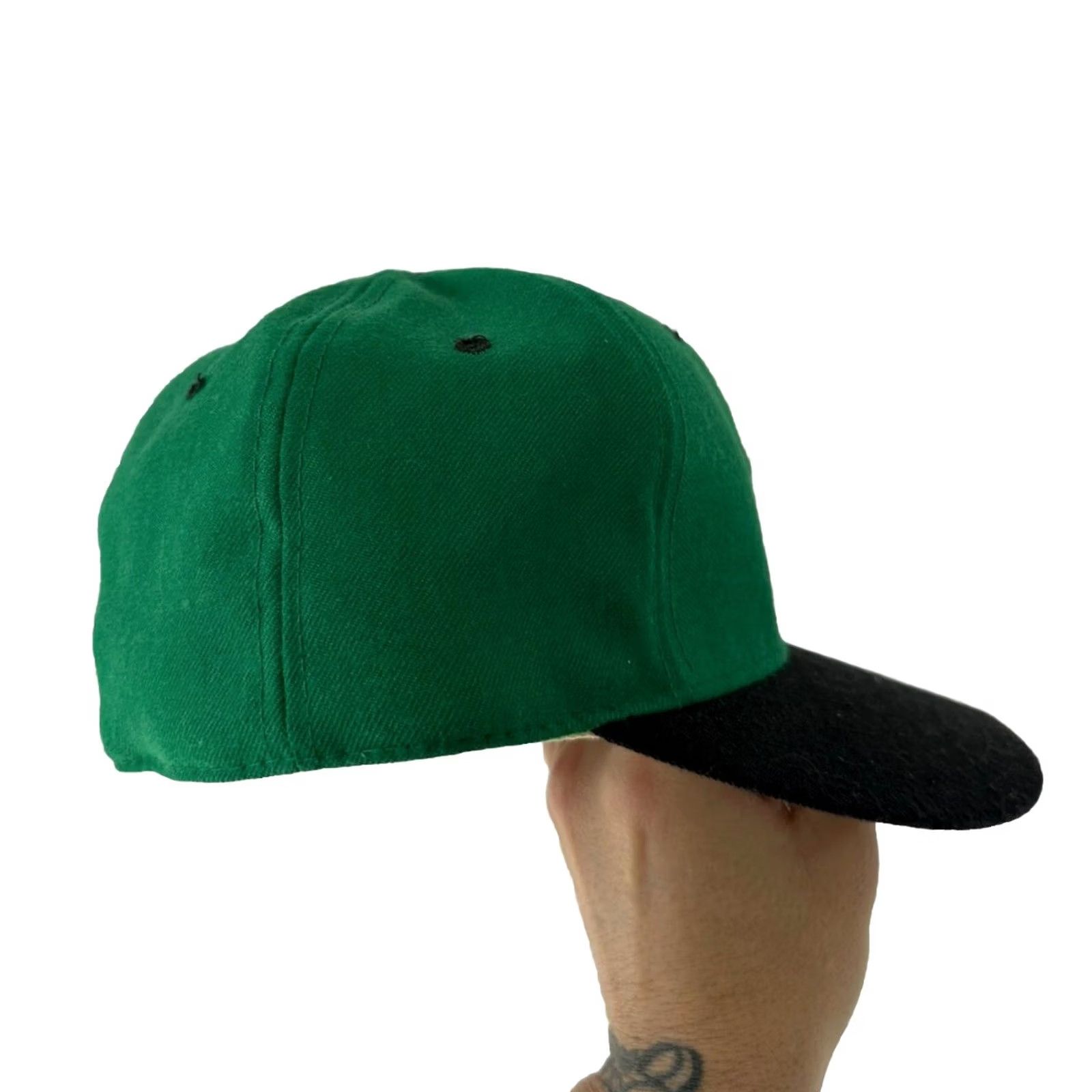 New Era VINTAGE Philadelphia Eagles New Era Pro Model Wool Hat 7 1/4 Green 90s Baseball Cap Unisex Adults Mens Boys Size ONE SIZE - 3 Thumbnail