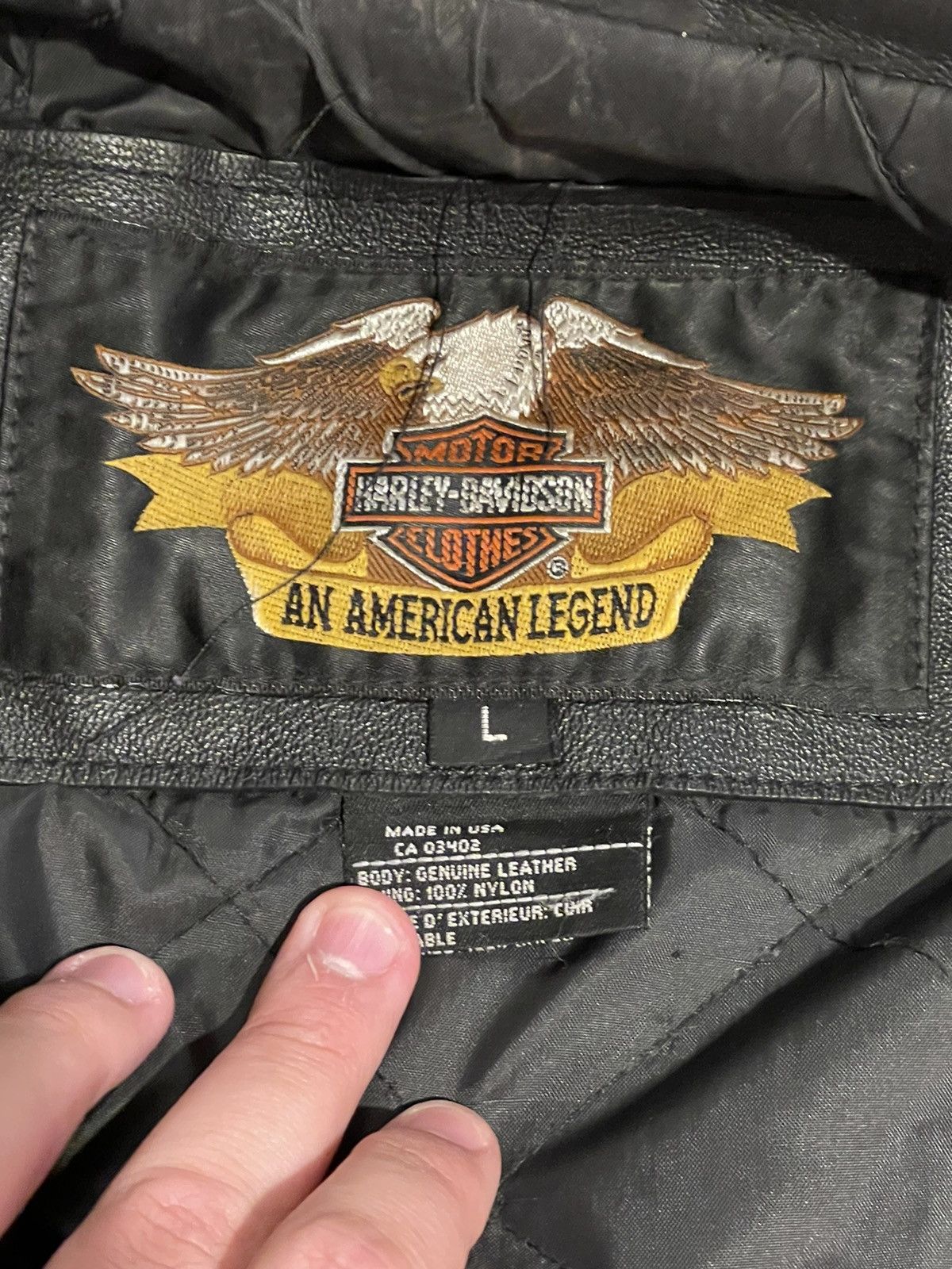Harley Davidson Vintage harley davidson leather biker jacket Size US L / EU 52-54 / 3 - 4 Thumbnail