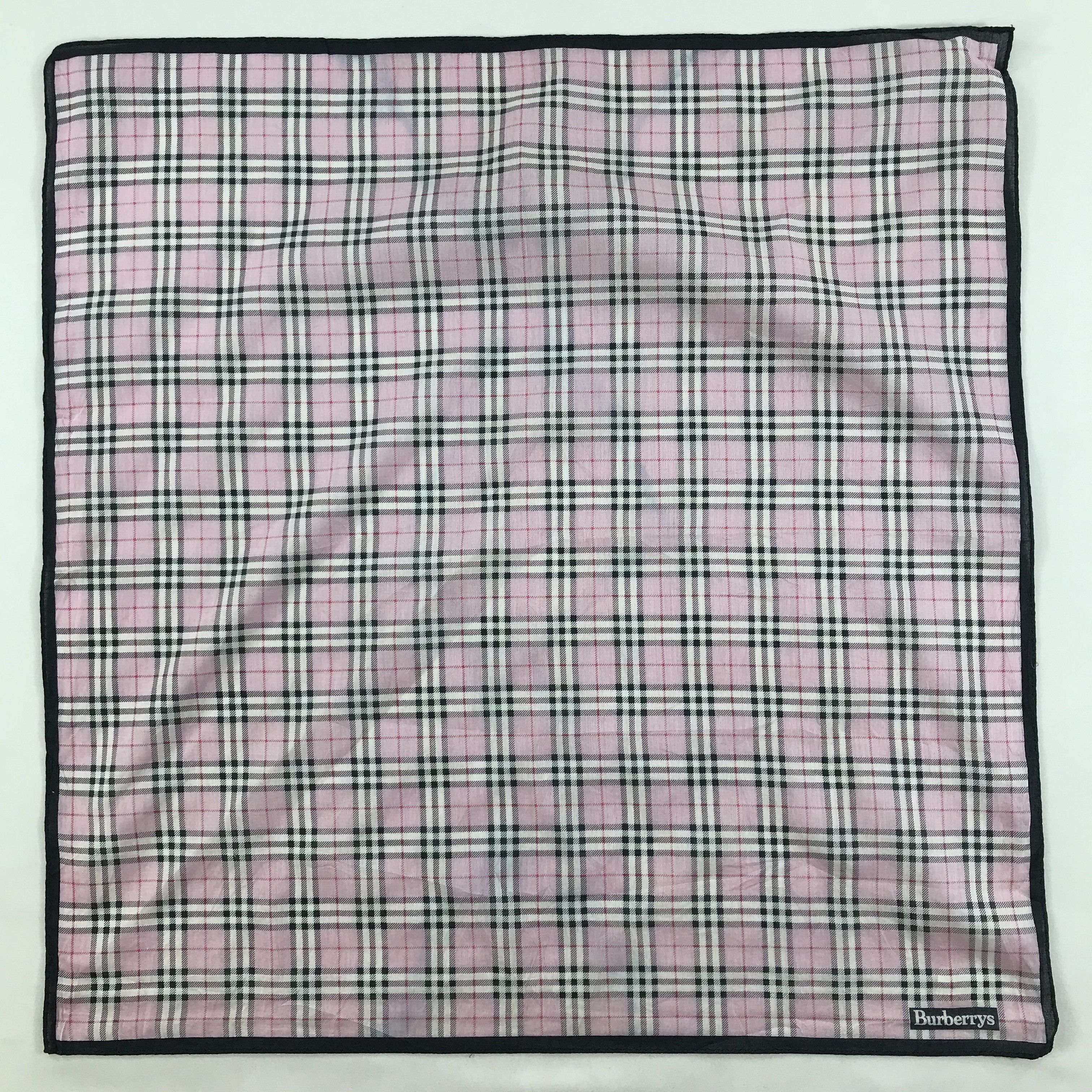 Burberry × Vintage Burberry Bandana / Handkerchief / Neckerchief - S1562 Size ONE SIZE - 1 Thumbnail