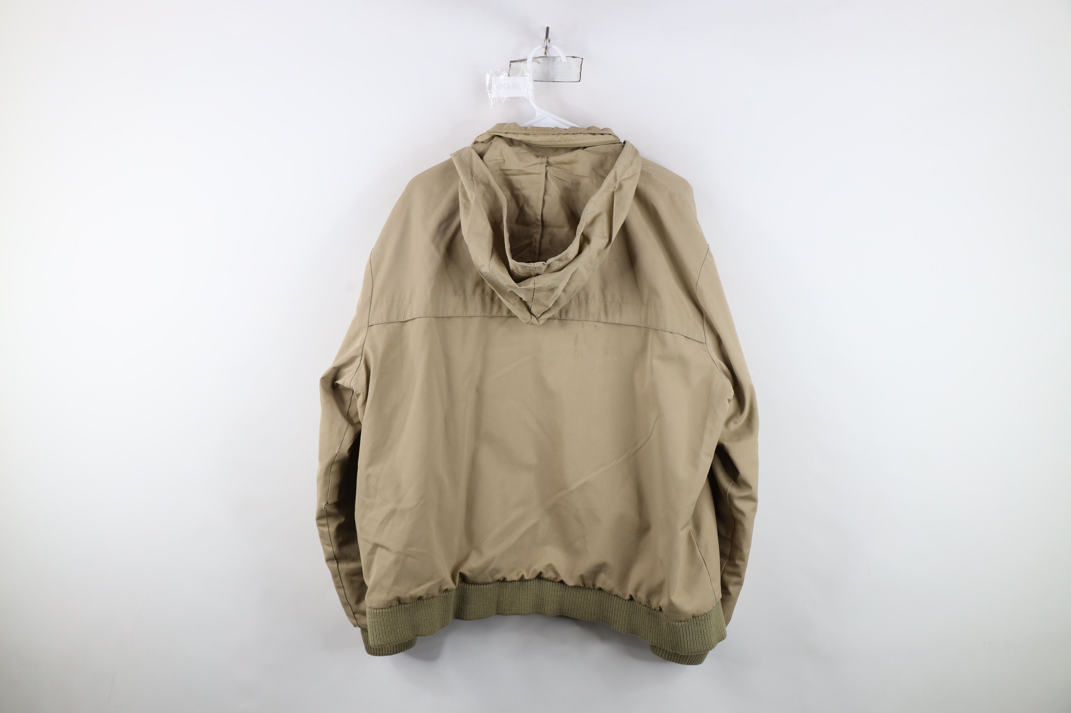 Lacoste Vintage 80s Izod Lacoste Wool Lined Croc Logo Hooded Jacket Size US XL / EU 56 / 4 - 15 Thumbnail