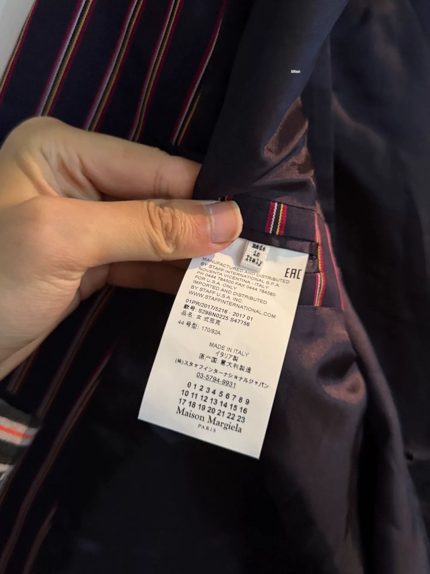 Maison Margiela Maison Margiela Striped Runway Blazer Size US S / EU 44-46 / 1 - 5 Thumbnail