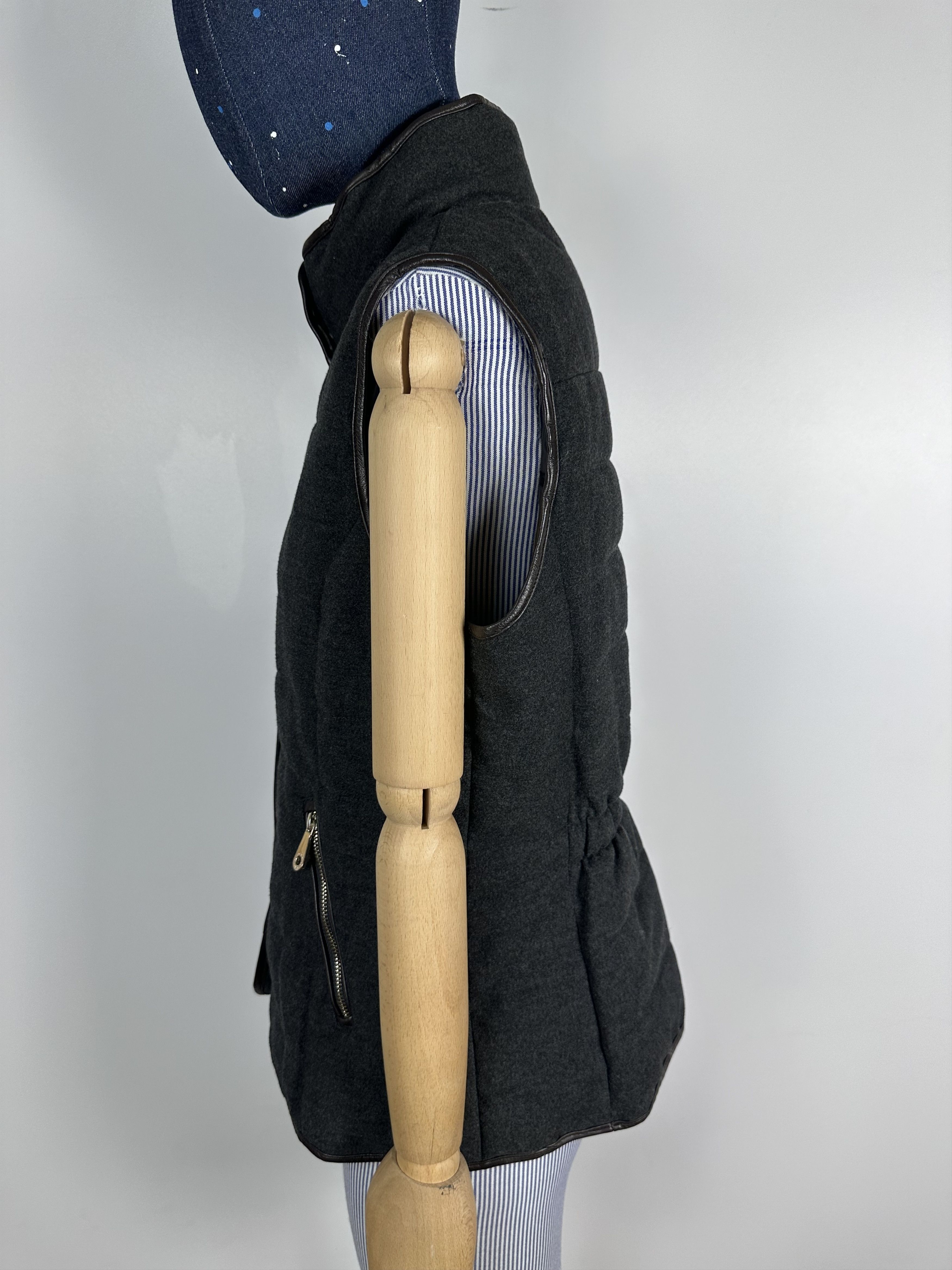 Massimo Dutti Massimo Dutti Womens Wool Vest Coat Gray Size L Size L / US 10 / IT 46 - 5 Thumbnail