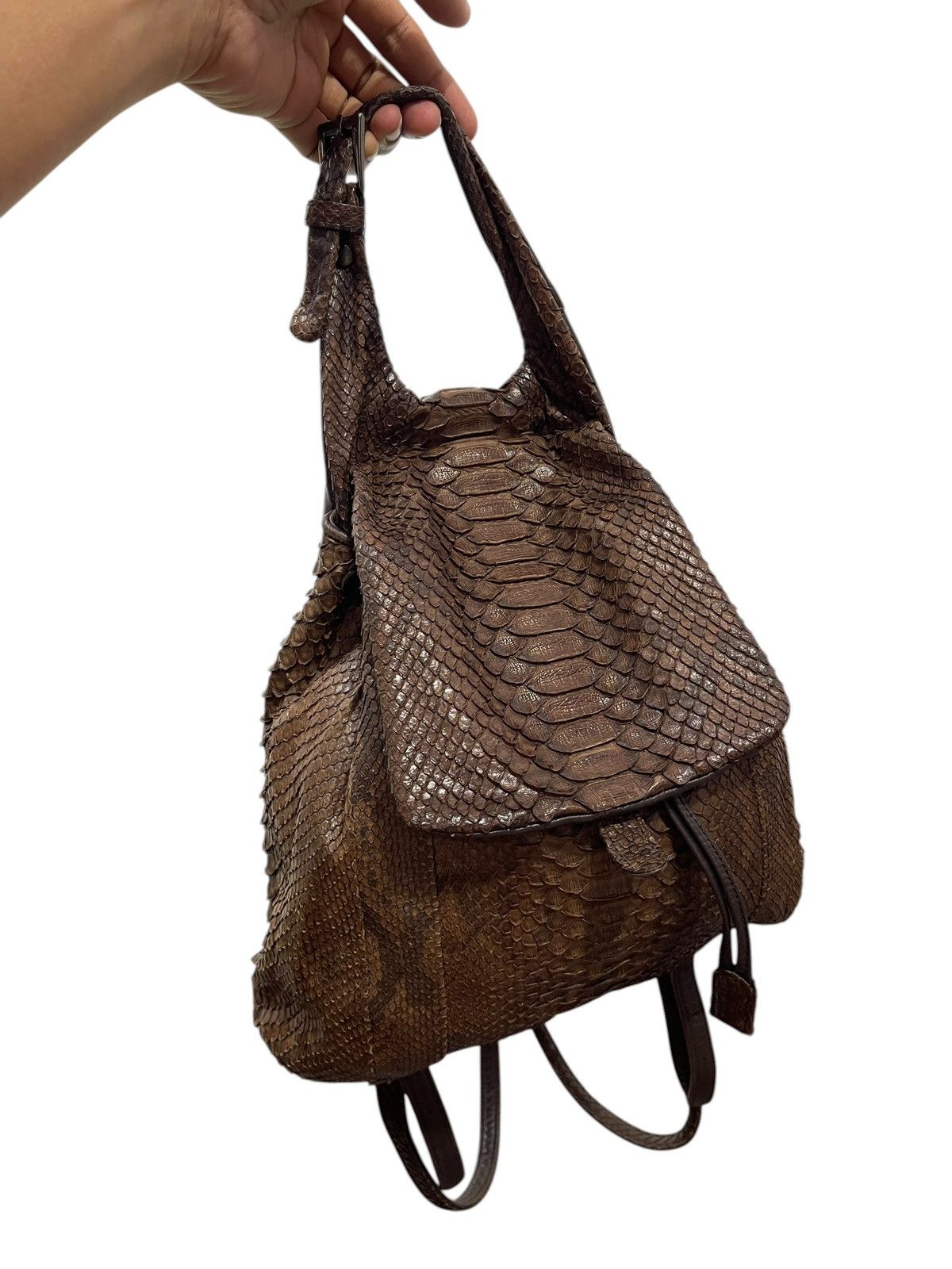 Genuine Leather Phyton Skin Arukan Takaya Backpack prad julius miri 1🟩1 Size ONE SIZE - 1 Thumbnail