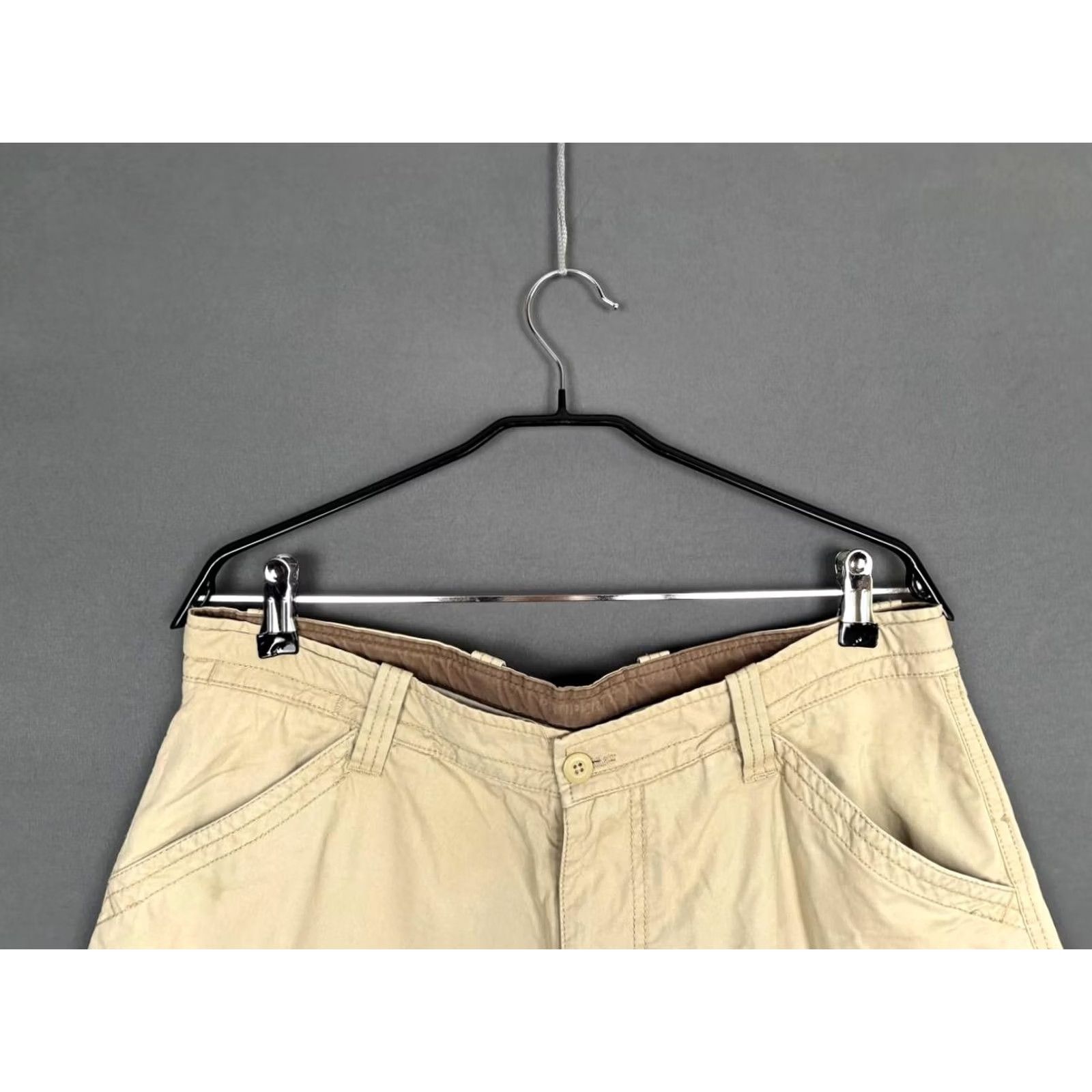 Napapijri Vintage Napapijri Cargo Shorts Size 52 Beige 100% Cotton Men's Size US 36 / EU 52 - 4 Thumbnail