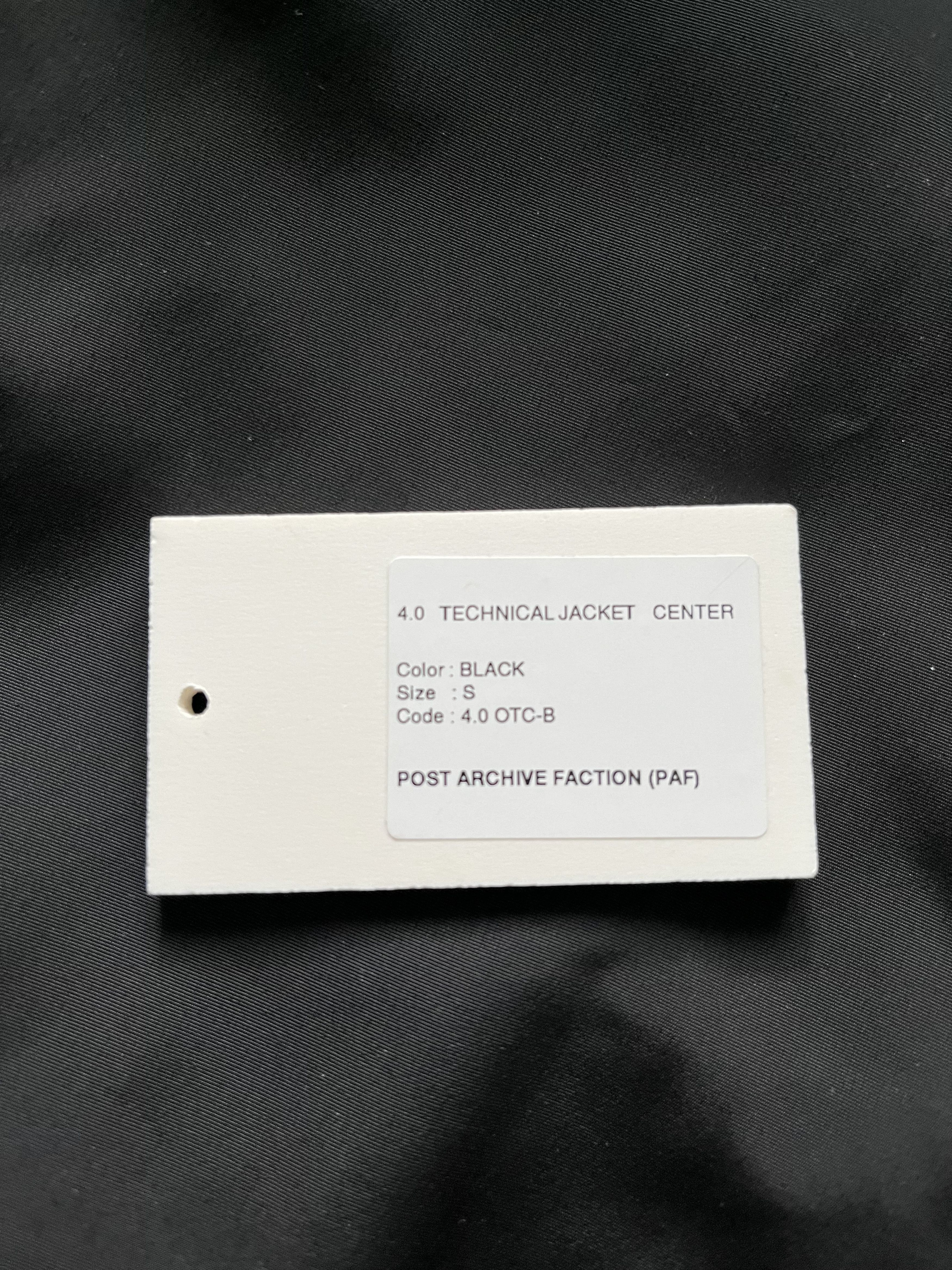 POST ARCHIVE FACTION (PAF) 4.0 Technical Jacket Center Size US S / EU 44-46 / 1 - 5 Thumbnail