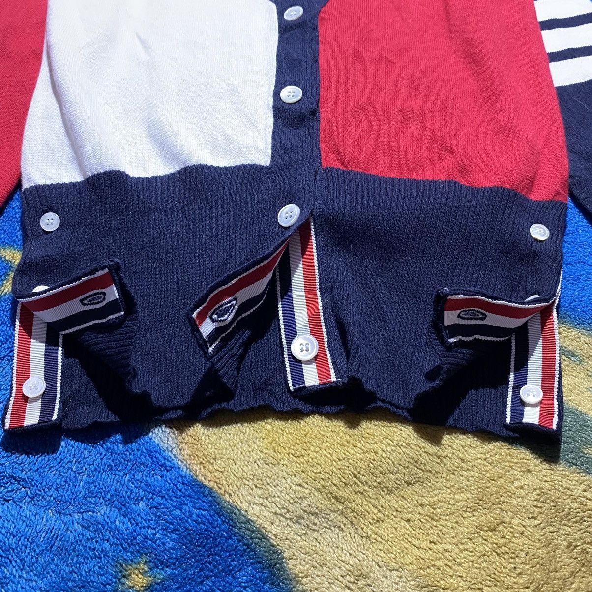 Thom Browne Thom Browne Tricolor Classic V-neck Funmix Cardigan Size XS / US 0-2 / IT 36-38 - 6 Thumbnail