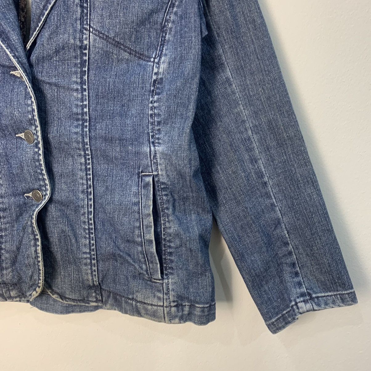 Eddie Bauer × Vintage Eddie Bauer Denim Jacket Jeans Women Size M / US 6-8 / IT 42-44 - 5 Thumbnail