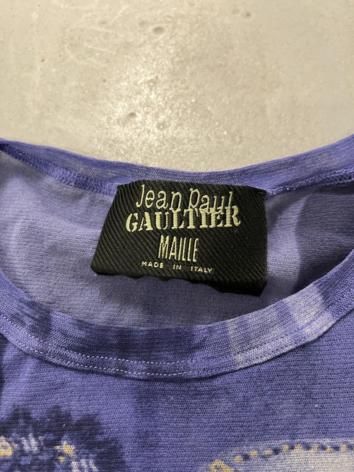 Jean Paul Gaultier Jean Paul Gaultier SS1998 Hindu Painting Mesh Top Size M / US 6-8 / IT 42-44 - 4 Thumbnail