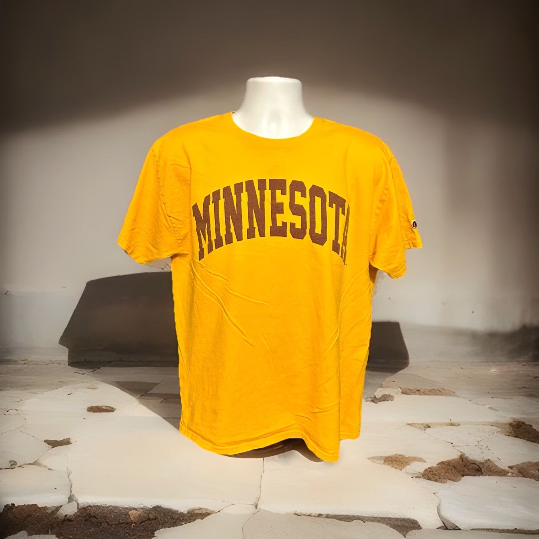 Champion Champion University Of Minnesota Gophers Tee Shirt Men L Yellow Short Sleeve Crew Neck Shirt Size US L / EU 52-54 / 3 - 4 Thumbnail