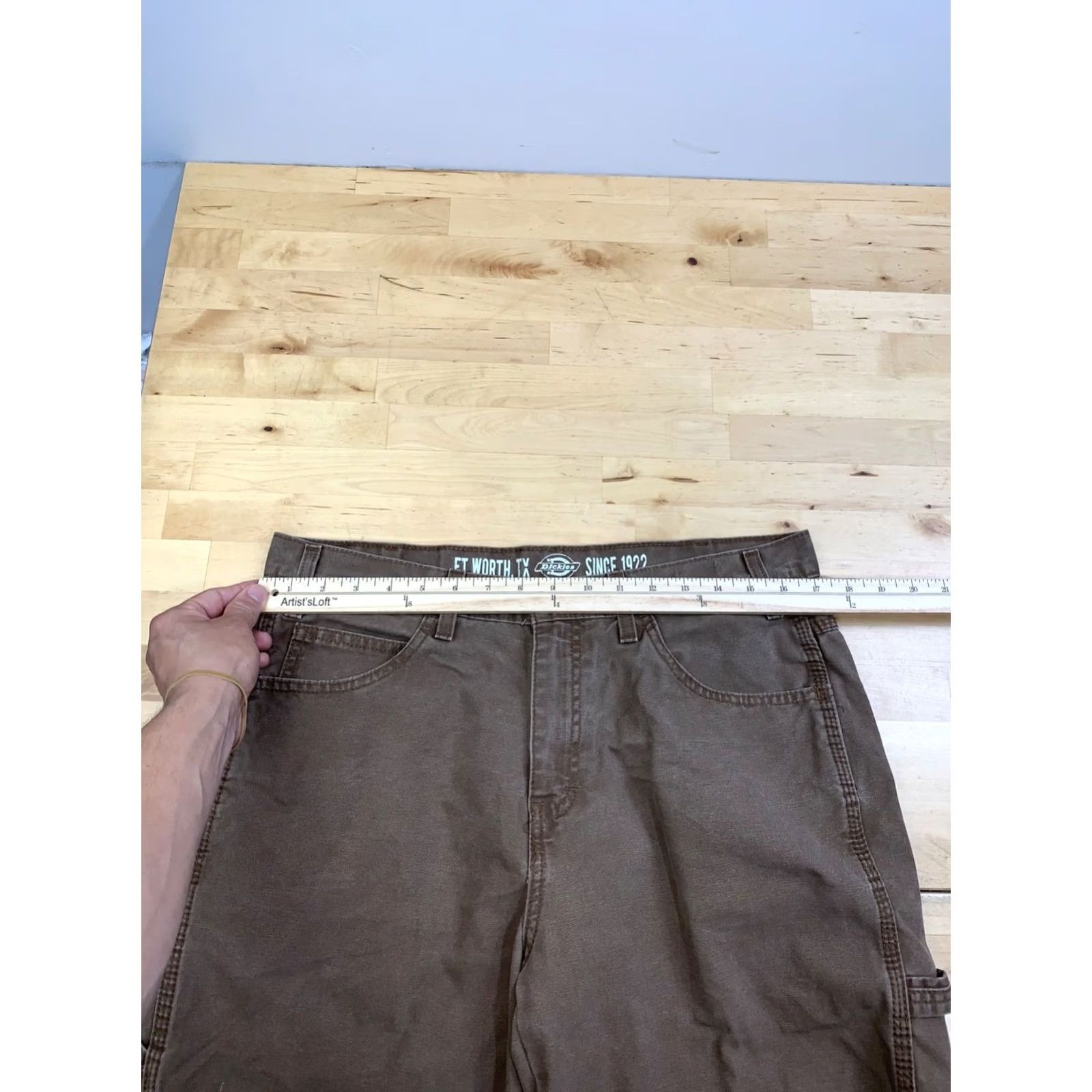 Dickies Dickies Relaxed Fit Cut Off Shorts Men 34x9 Brown Carpenter Utility 13264 Size US 34 / EU 50 - 4 Thumbnail