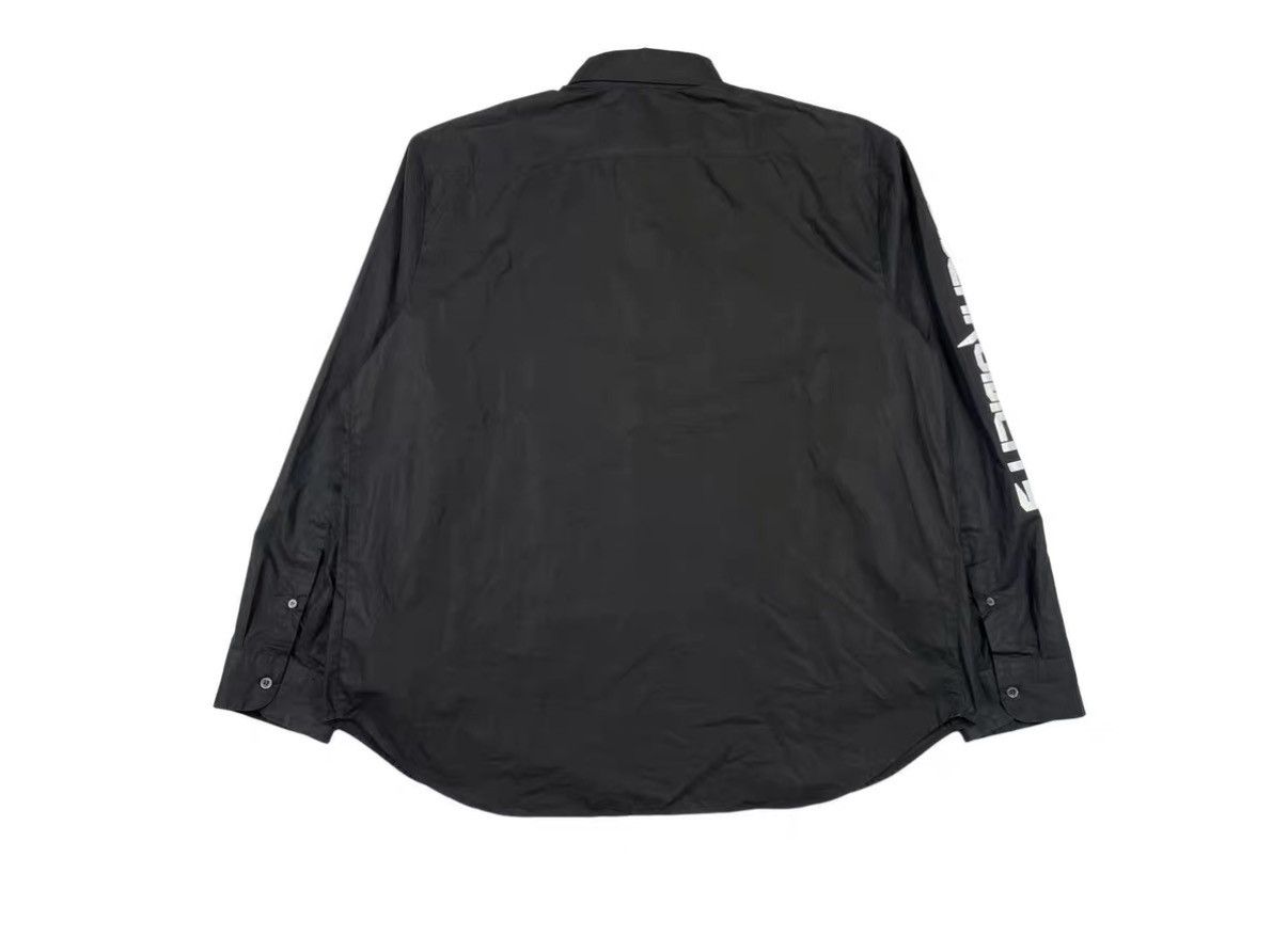 Raf Simons Raf Simons Small R Logo Embroidered Black Shirt J31 Size US M / EU 48-50 / 2 - 2 Thumbnail