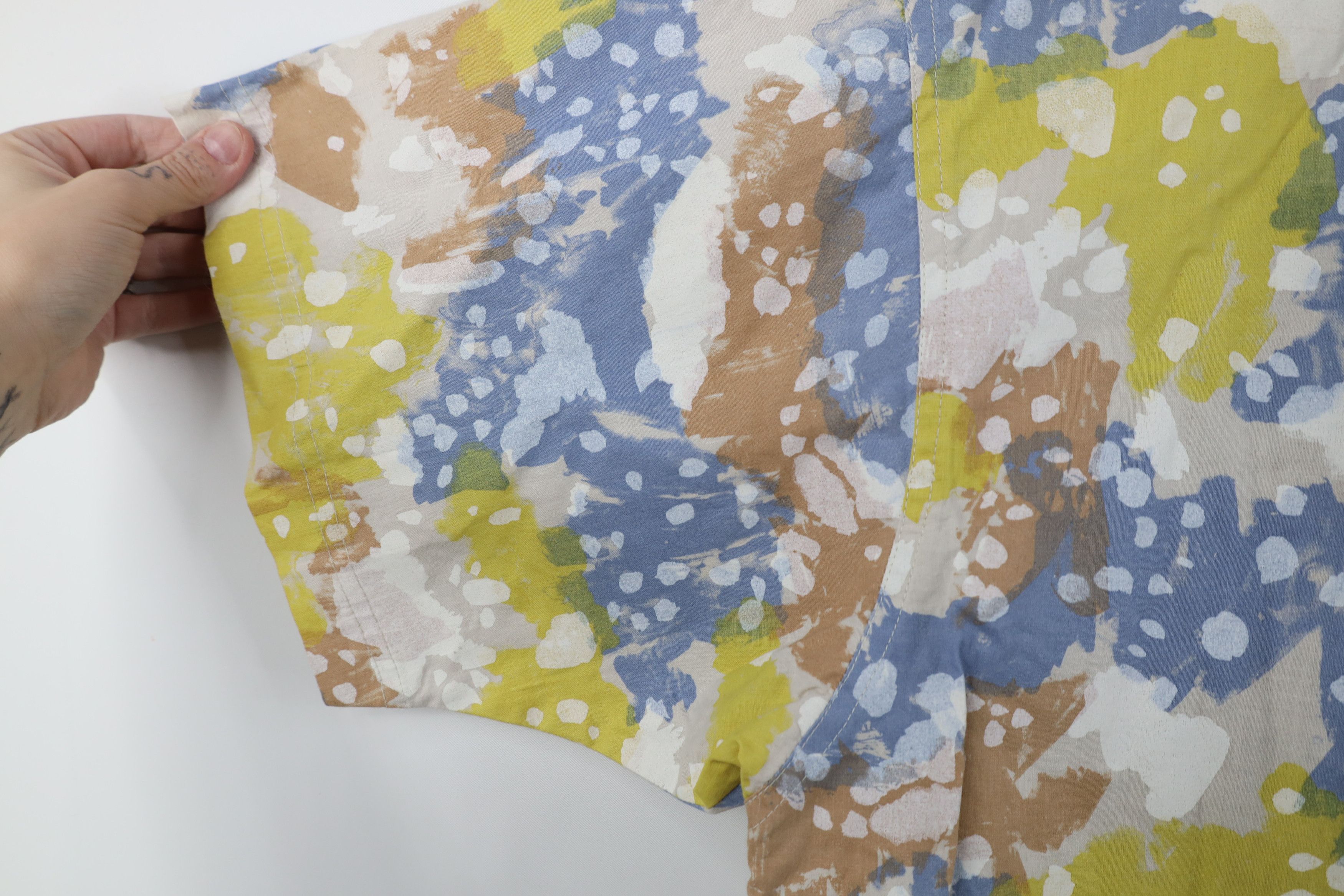 Vintage Vintage 90s Streetwear Splatter Short Sleeve Button Shirt Size US XL / EU 56 / 4 - 9 Thumbnail