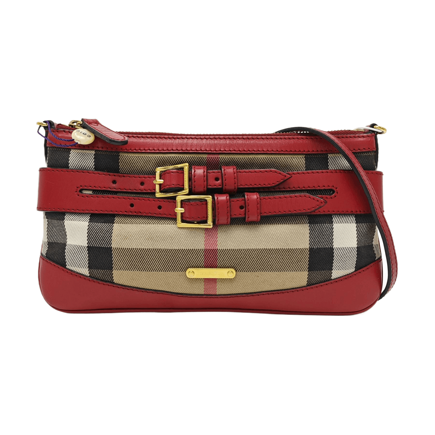 Burberry Burberry Peyton Nova Check Crossbody Bag Size ONE SIZE Size ONE SIZE - 1 Thumbnail