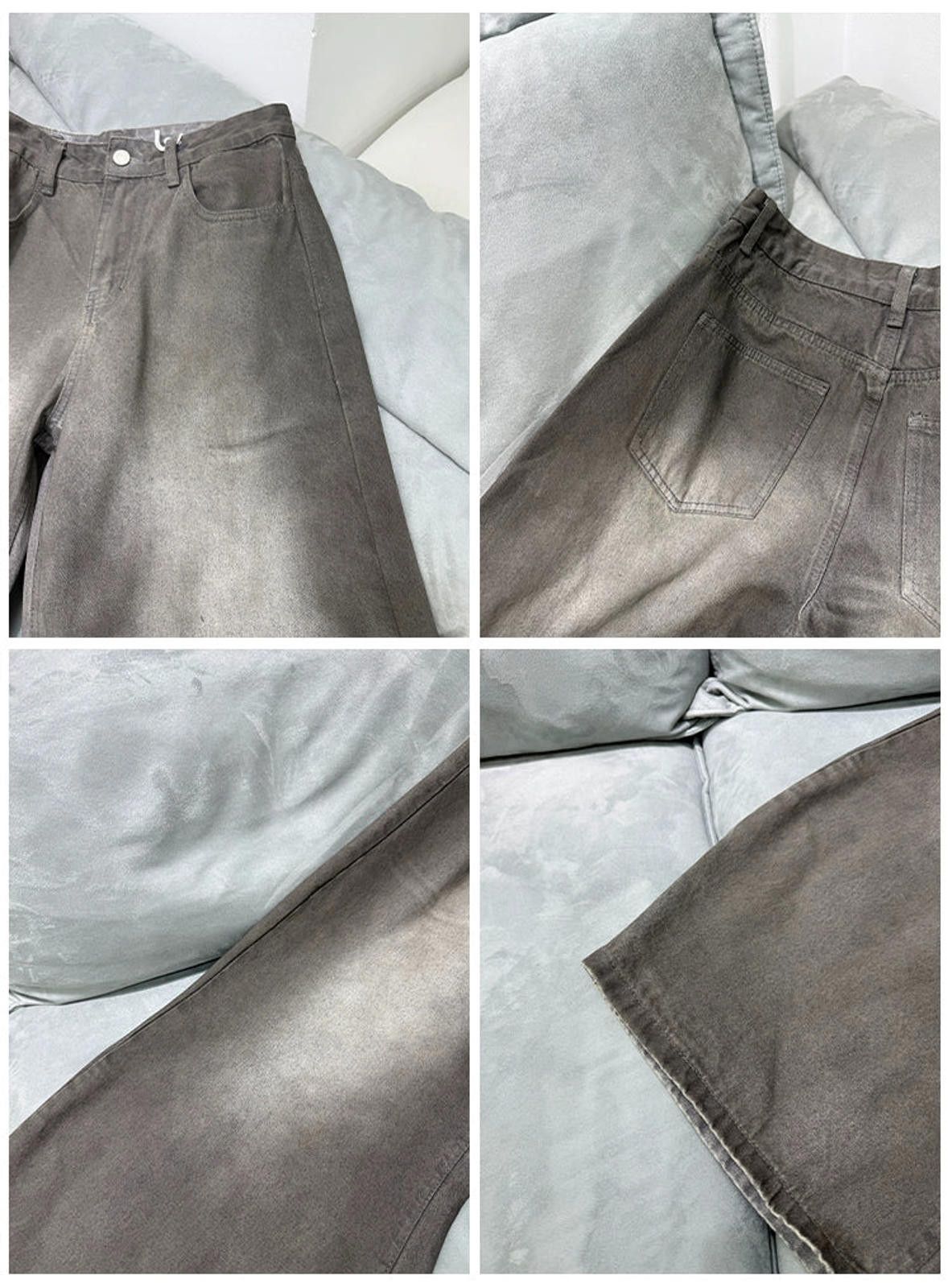 Jean Black Wide Leg Denim Jeans, Baggy Fit Jeans Size US 30 / EU 46 - 8 Thumbnail