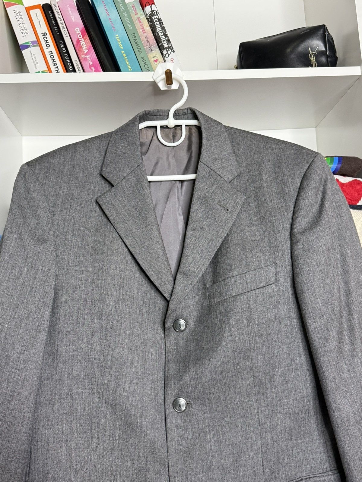 Yves Saint Laurent Yves Saint Laurent Vintage Gray wool mens blazer size 48 Size 48R - 3 Thumbnail