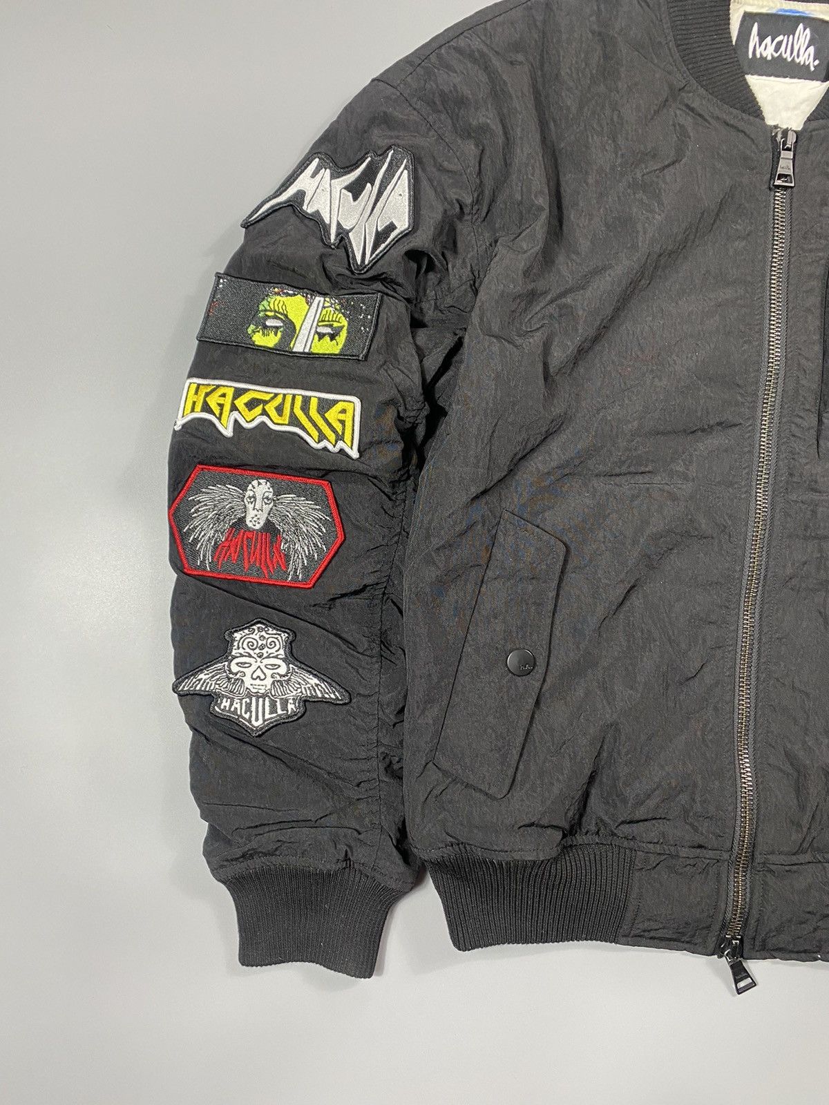 Haculla Haculla- Hand Painted Mirror Angel Bomber Jacket Size US L / EU 52-54 / 3 - 11 Thumbnail