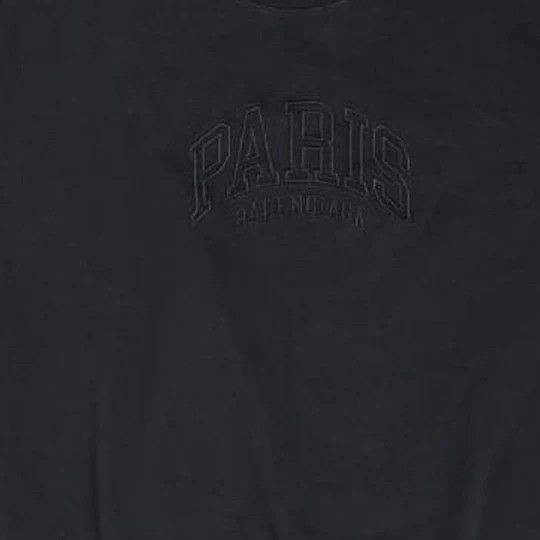Balenciaga o1mt1gz0824 Cities Paris Sweatshirt Regular Fit in Black Size US M / EU 48-50 / 2 - 6 Thumbnail