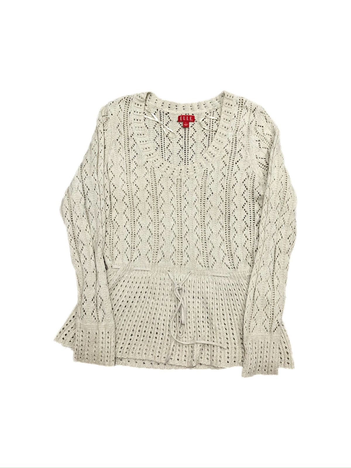 Other ELLE Peplum Sweater Size L / US 10 / IT 46 - 1 Thumbnail