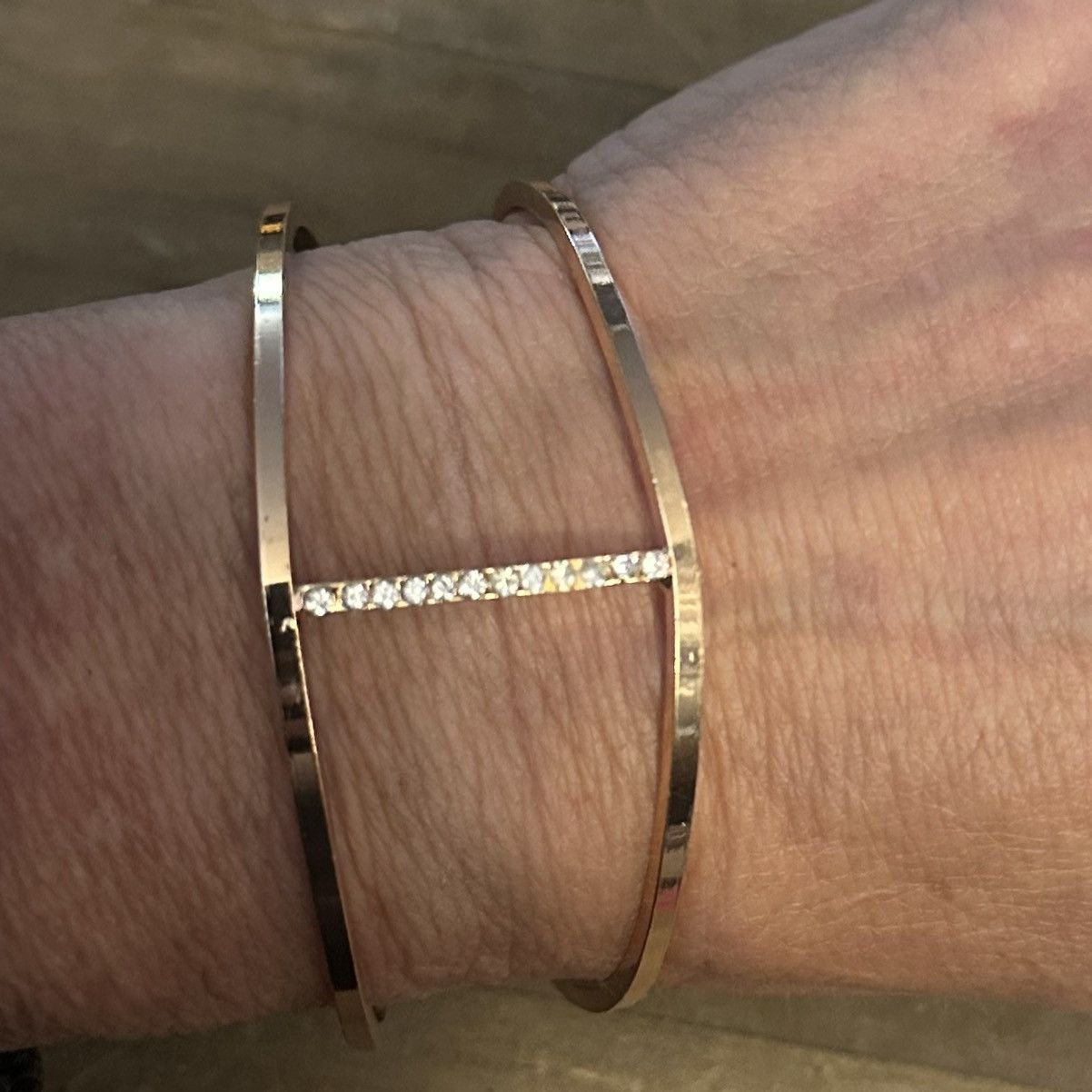 Other Open rhinestone cuff bracelet Size ONE SIZE - 3 Thumbnail