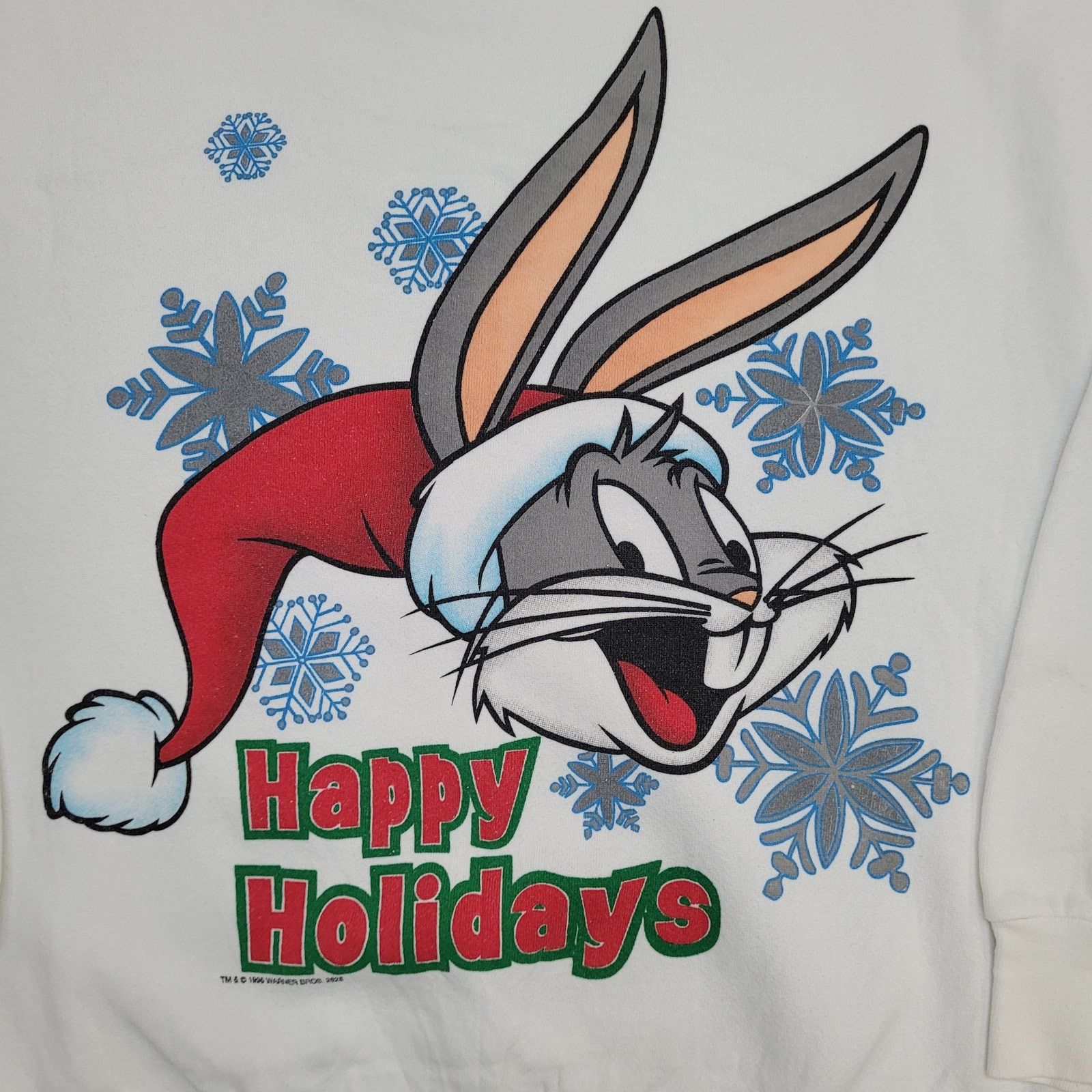 Vintage Vintage 1995 Bugs-Bunny Christmas Sweatshirt XL 24x25 Size US XL / EU 56 / 4 - 9 Thumbnail