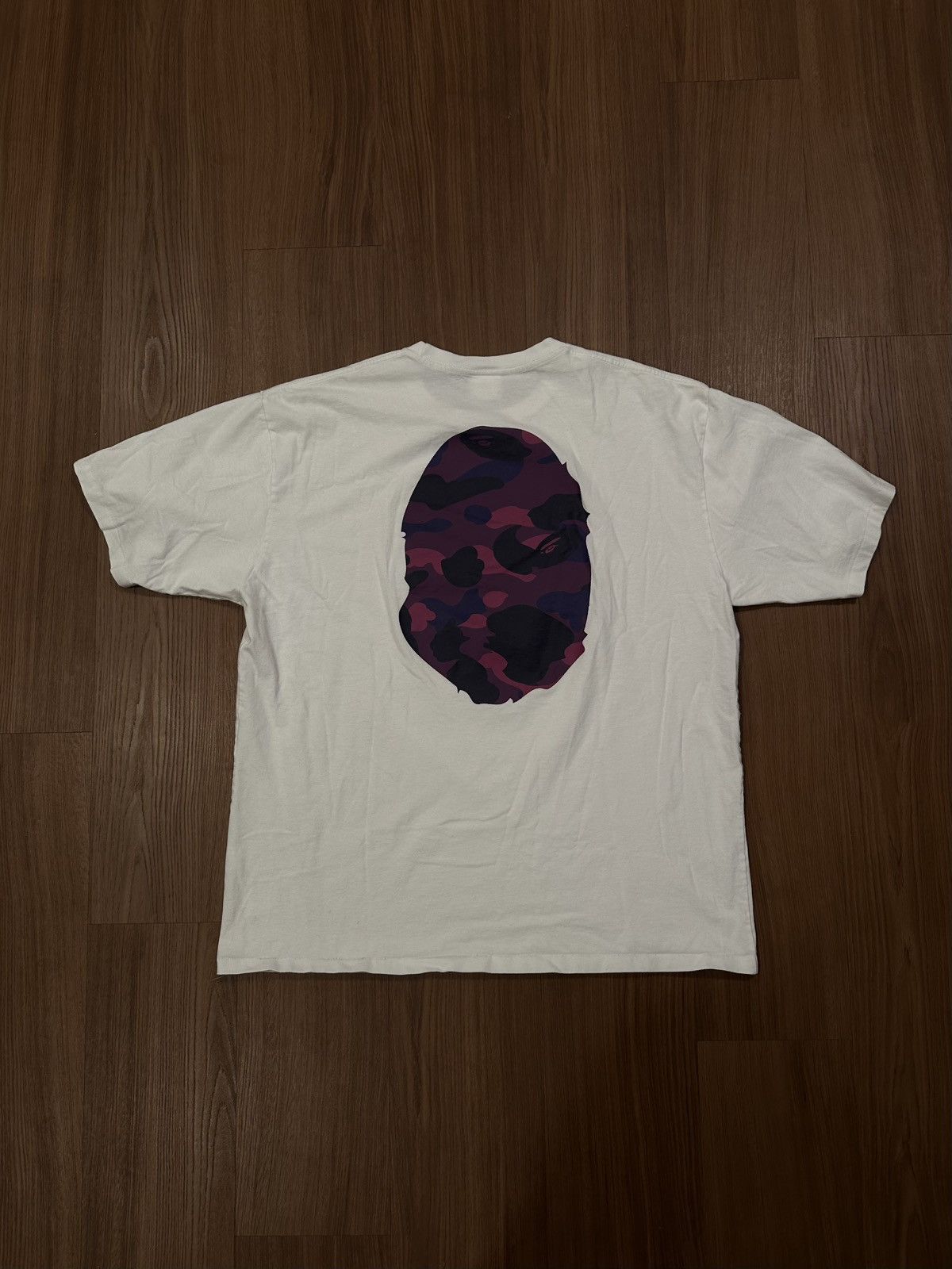 Bape A Bathing Ape Color Camo Big Ape Head Tee Purple XXXL Size US XXL / EU 58 / 5 - 8 Thumbnail