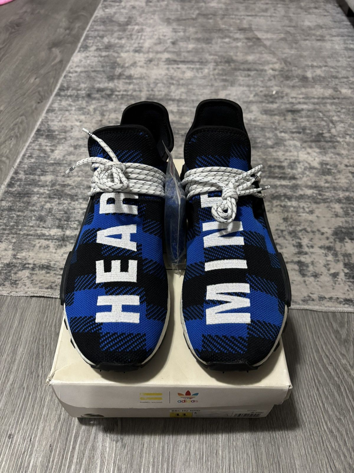 Adidas Adidas NMD x BBC Blue Plaid EF7387 Size 11 - Used Size US 11 / EU 44 - 1 Thumbnail