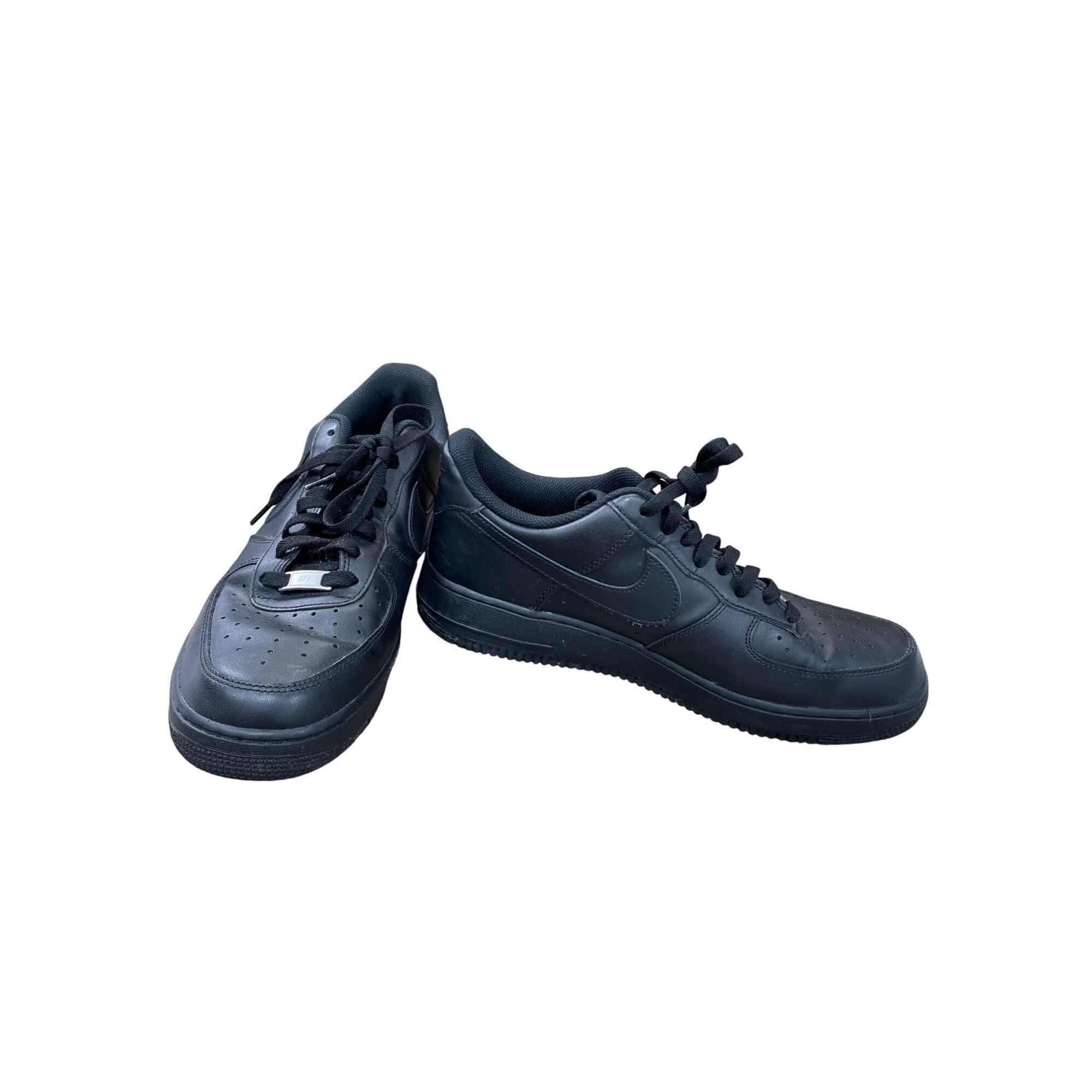 Nike Nike Air Force 1 Low Triple Black Leather Sneakers Mens Size Size US 11 / EU 44 - 1 Thumbnail