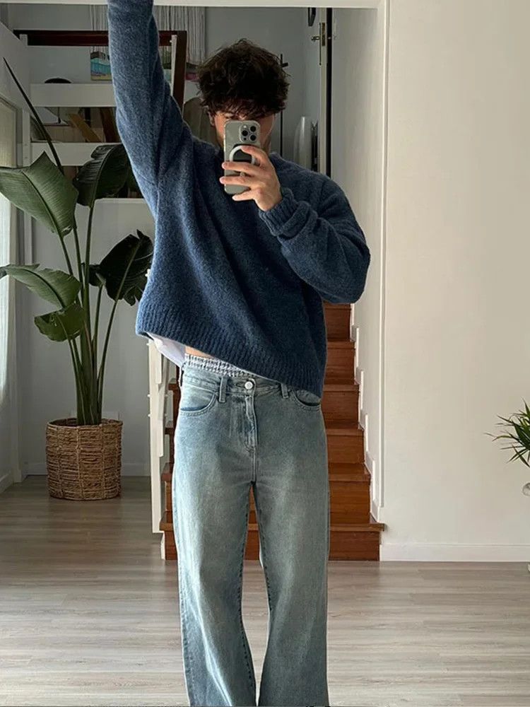 Other Men's Thick Warm Half Turtleneck Sweater Size US M / EU 48-50 / 2 - 4 Thumbnail