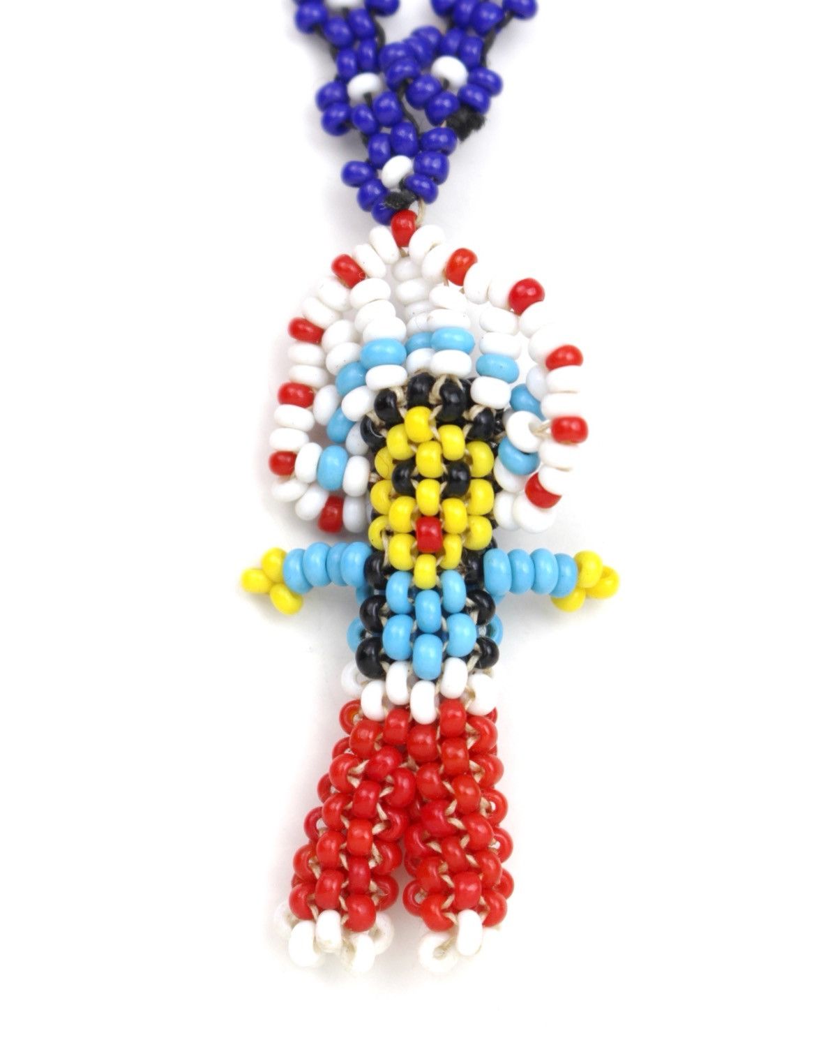 Hysteric Glamour 2000S NATIVE AMERICAN SEED BEAD FIGURE PENDANT NECKLACE Size ONE SIZE - 2 Thumbnail