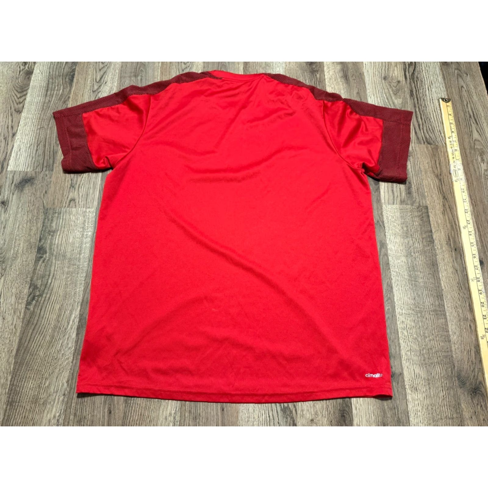 Adidas Adidas Shirt Men's XL Black Red Crewneck Logo Print Athletic Wear T-Shirt Size US XL / EU 56 / 4 - 2 Thumbnail