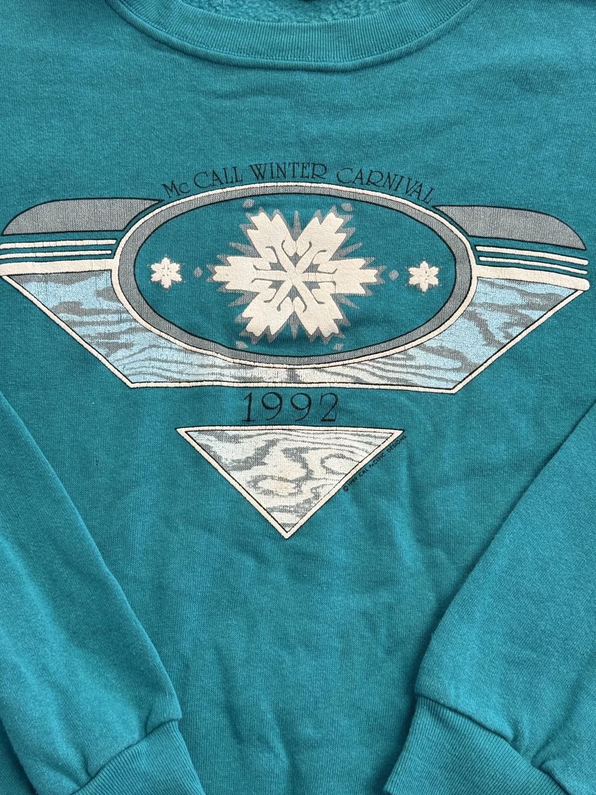 Designer Vintage McCall Winter Carnival 1992 Sweatshirt Idaho - L Size US L / EU 52-54 / 3 - 3 Thumbnail