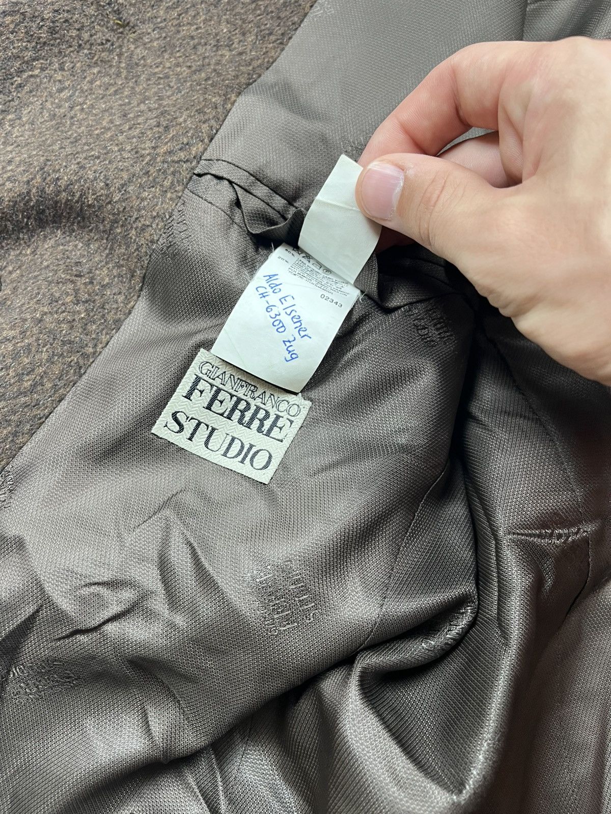 Gianfranco Ferre VERY RARE GIANFRANCO FERRE STUDIO VINTAGE WOOL COAT Size US M / EU 48-50 / 2 - 5 Thumbnail