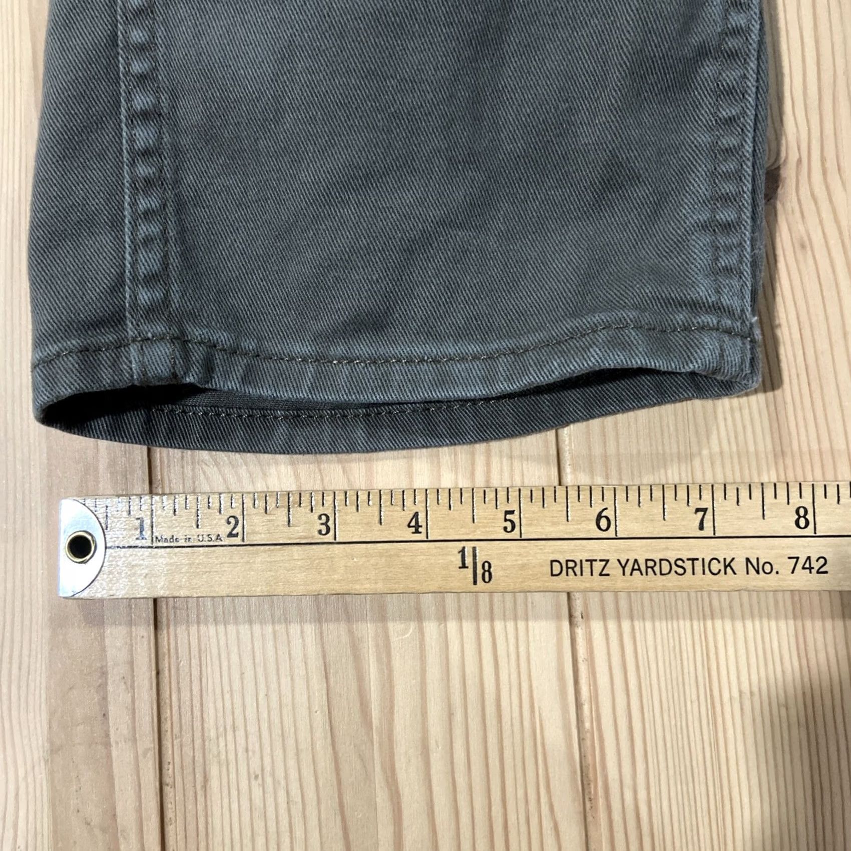 Levi's Levi's Womens 513 Jeans Bootcut 18M Green Denim 36x30 Slim Solid Cotton Spandex Denim Women Bootscut Pockets Modern Rise High Inseam 30 Womens Size 40" / US 18 - 6 Thumbnail