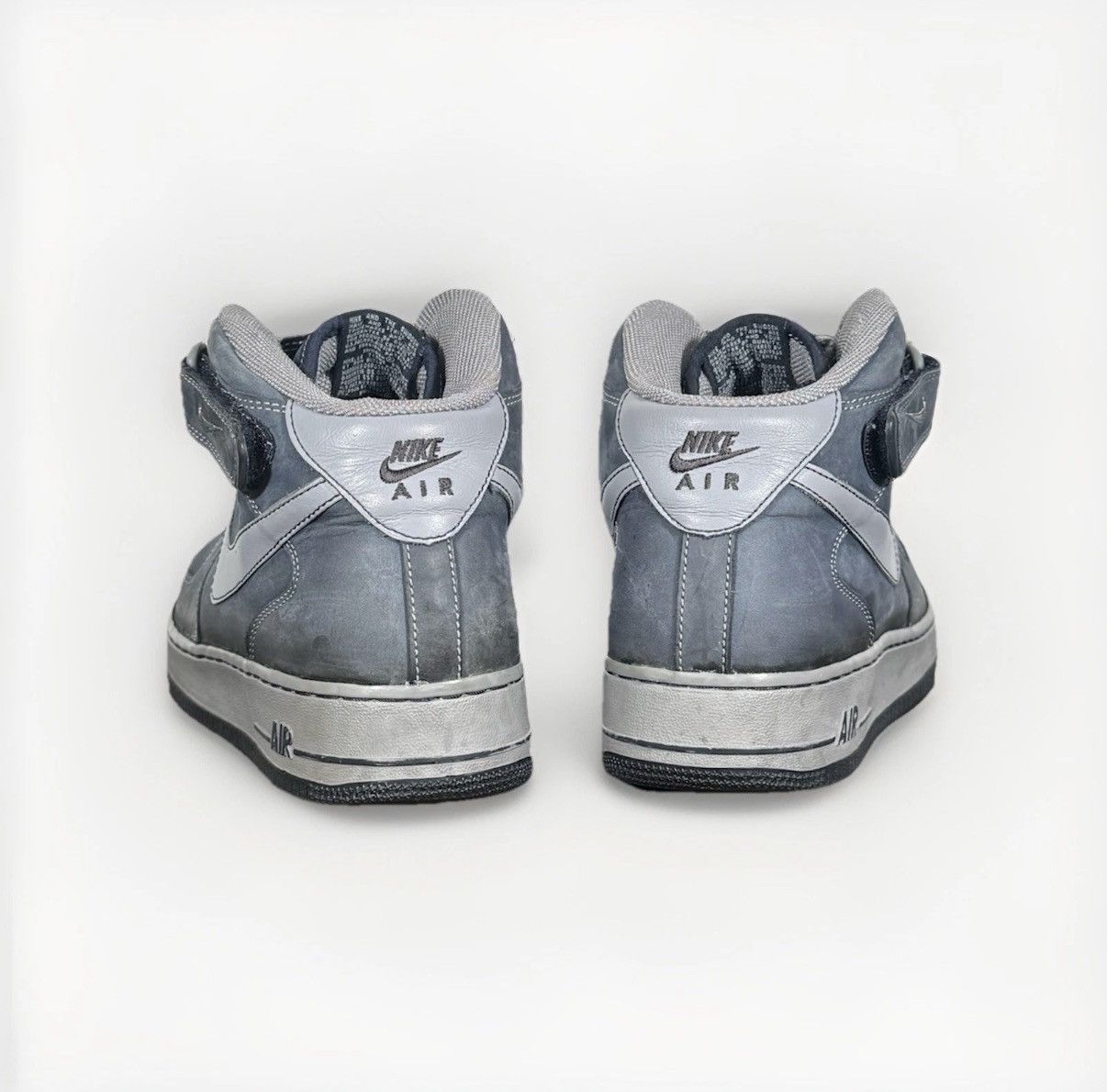 Nike Nike Air Force 1 Mid Denim Blue Suede 2005 size 11.5 Size US 11.5 / EU 44-45 - 5 Thumbnail
