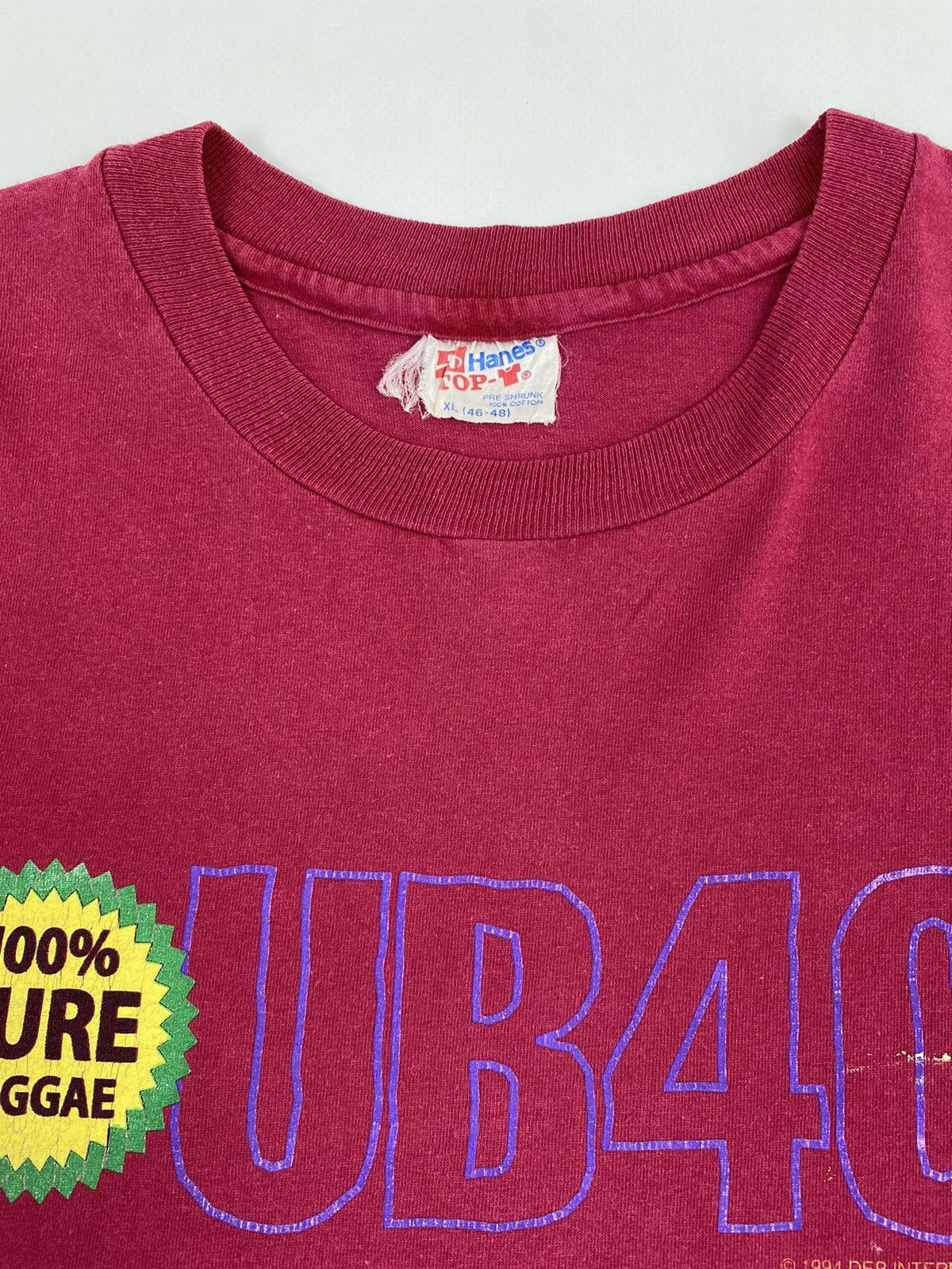 Band Tees 1994 Vintage Thrashed UB40 Reggae Summer Tour Graphic Tee Size US XL / EU 56 / 4 - 4 Thumbnail