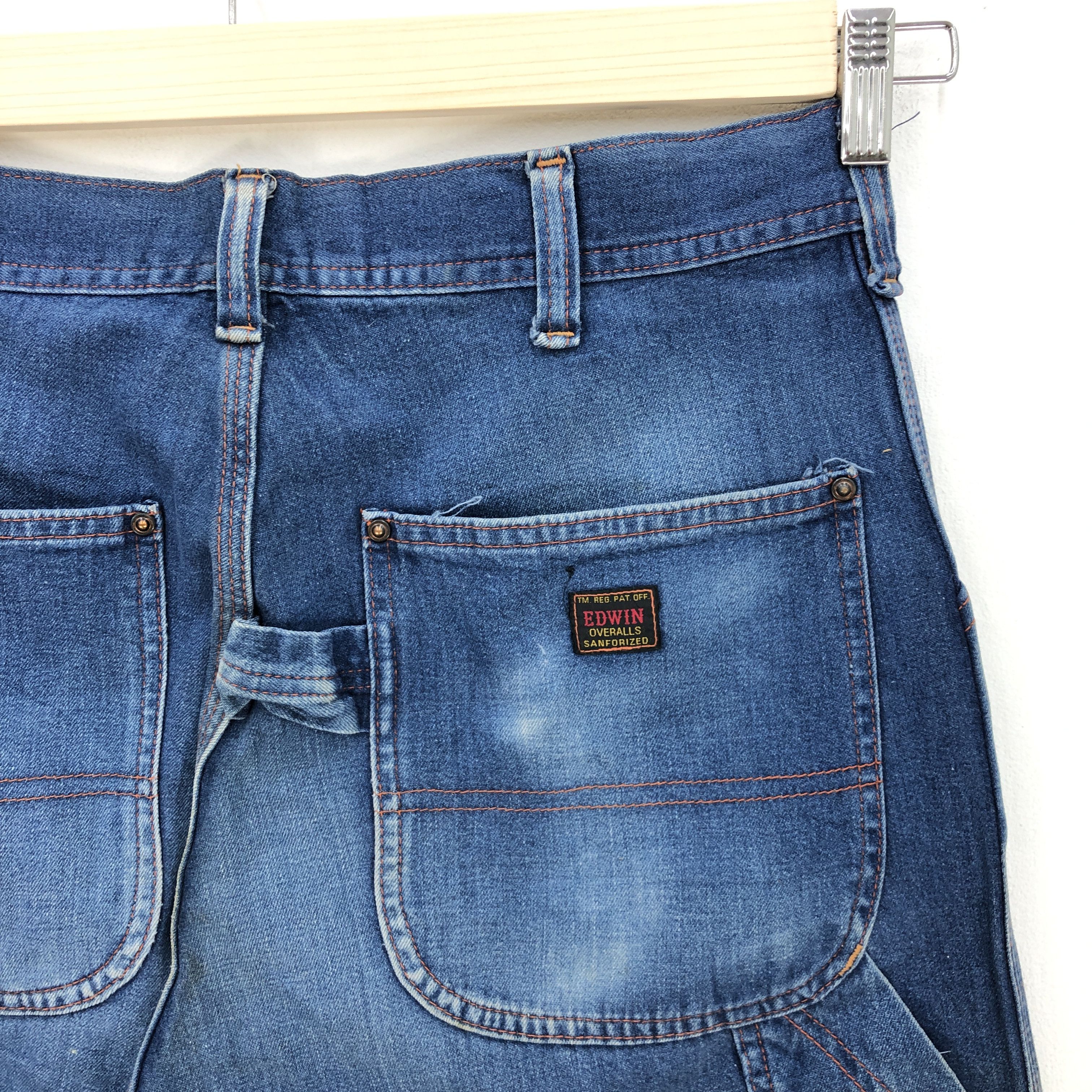 Edwin Vintage Edwin Lot 4055 Carpenter Workers Baggy Jeans Denim Size US 32 / EU 48 - 5 Thumbnail