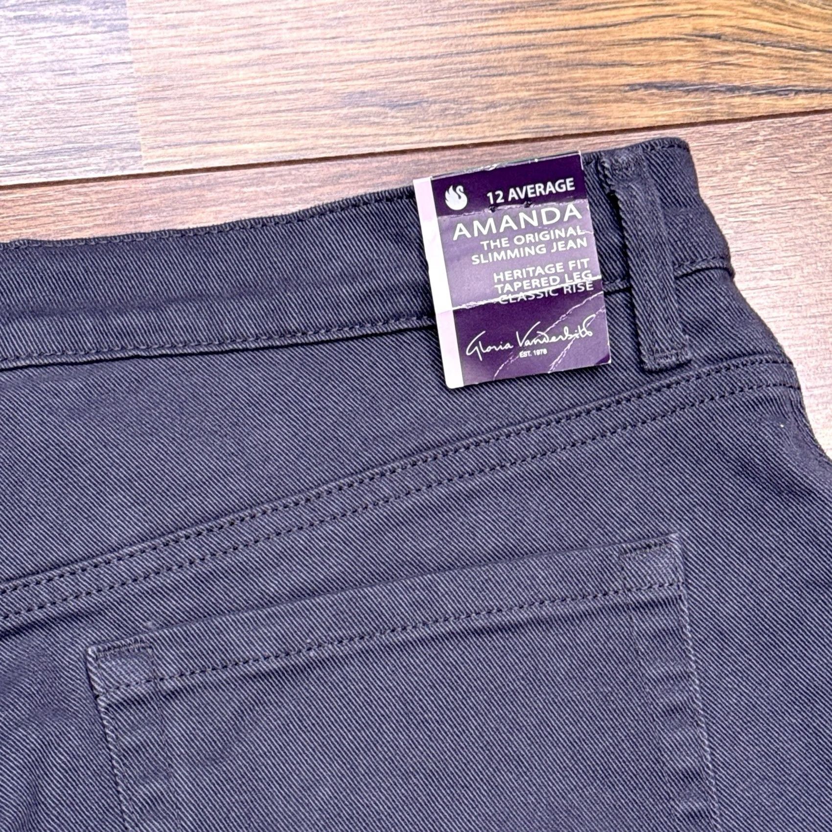 Gloria Vanderbilt Gloria Vanderbilt Amanda Jeans Women 12 Average Twilight Classic Rise Tapered Leg New Size 34" / US 12 / IT 48 - 7 Thumbnail