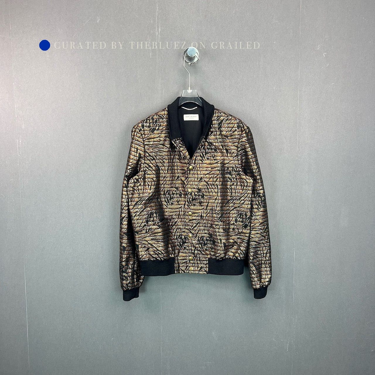 Saint Laurent Paris Iridescent Bomber Jacket in Size M Size US M / EU 48-50 / 2 - 1 Thumbnail