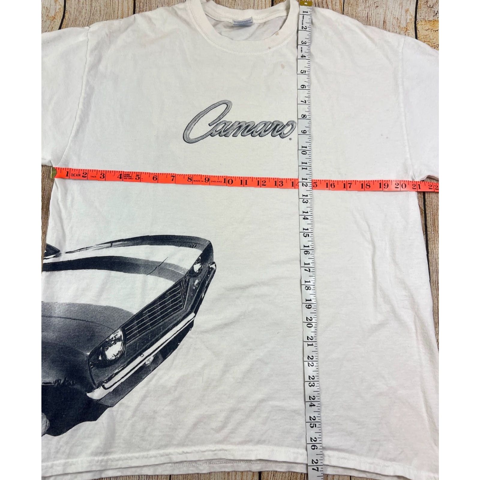 Vintage VINTAGE Rockstar Camaro White Blue T-Shirt L Men Short Sleeve Cars 90s Mens Size US L / EU 52-54 / 3 - 4 Thumbnail